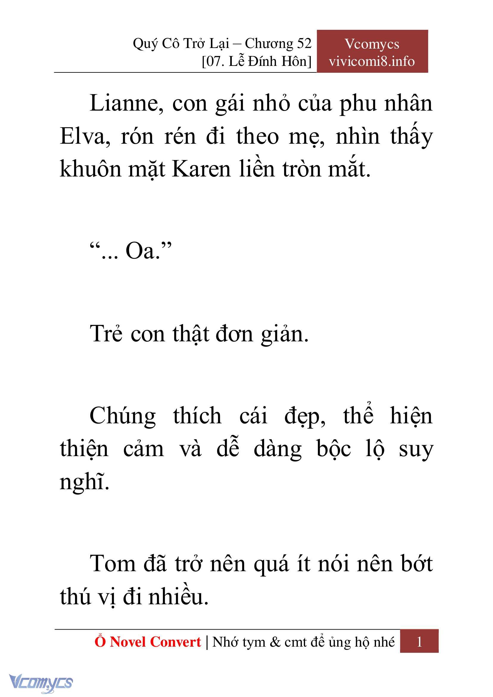 [Novel] Quý Cô Trở Lại Chapter 52 - Trang 4