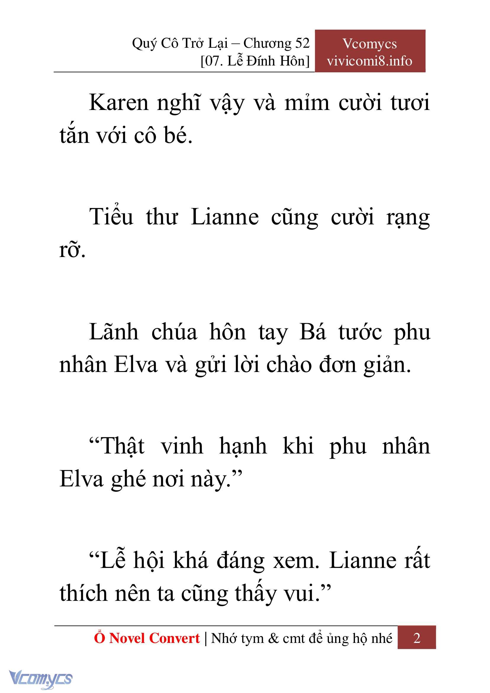 [Novel] Quý Cô Trở Lại Chapter 52 - Trang 5