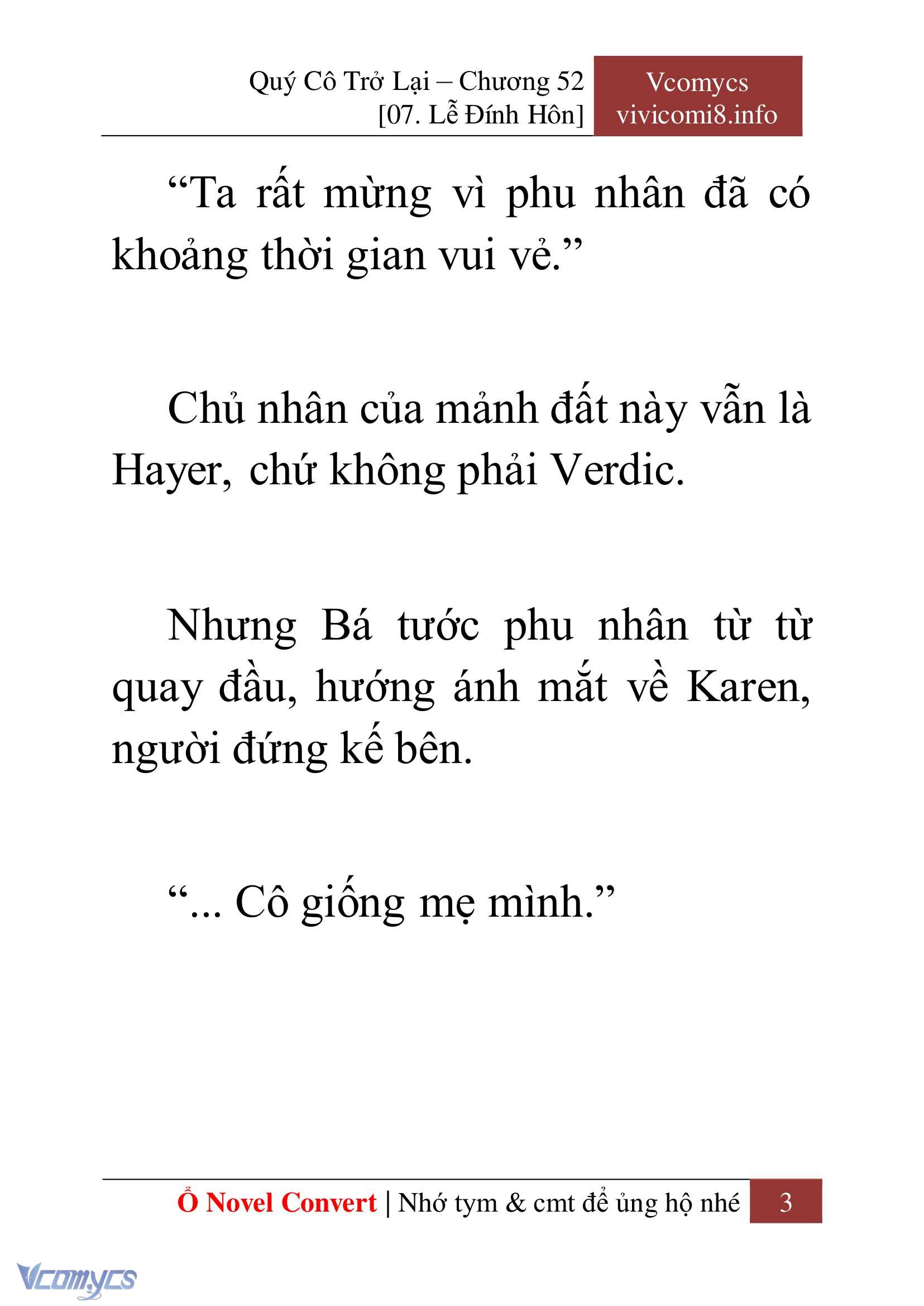 [Novel] Quý Cô Trở Lại Chapter 52 - Trang 6