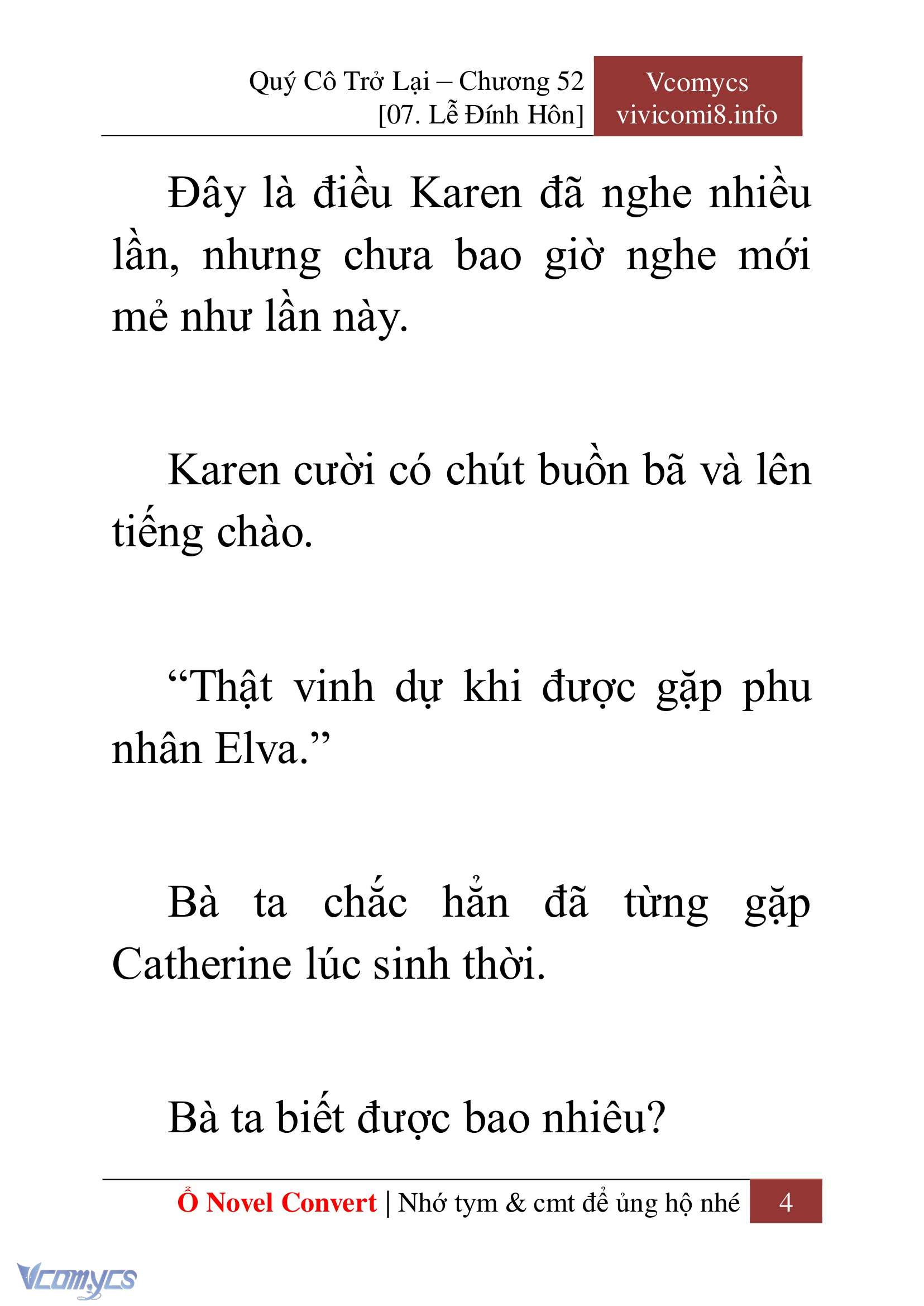 [Novel] Quý Cô Trở Lại Chapter 52 - Trang 7