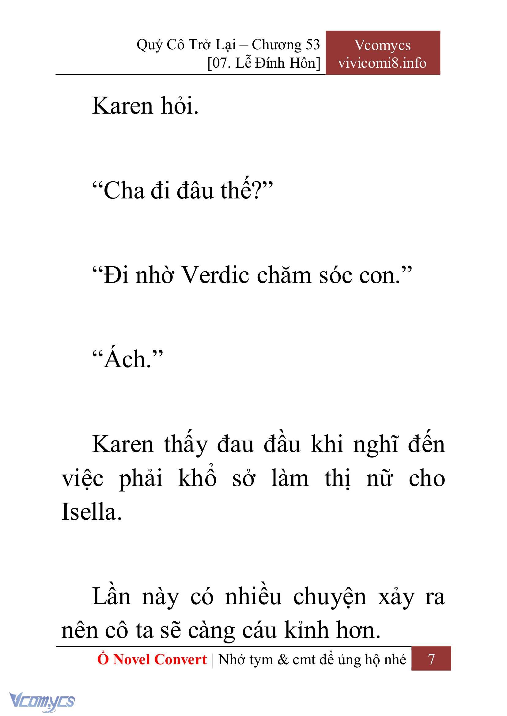 [Novel] Quý Cô Trở Lại Chapter 53 - Trang 10