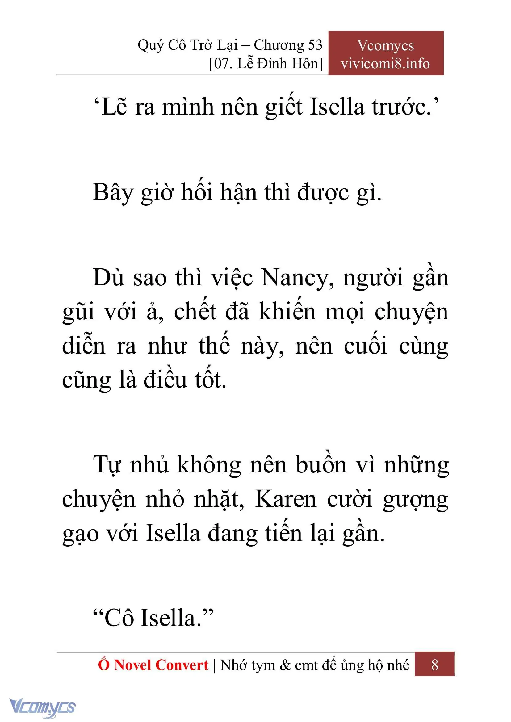 [Novel] Quý Cô Trở Lại Chapter 53 - Trang 11