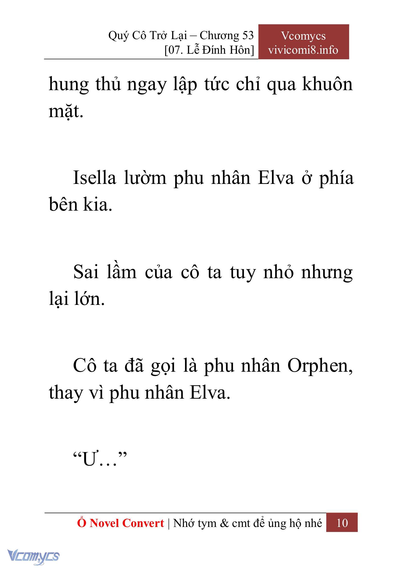 [Novel] Quý Cô Trở Lại Chapter 53 - Trang 13