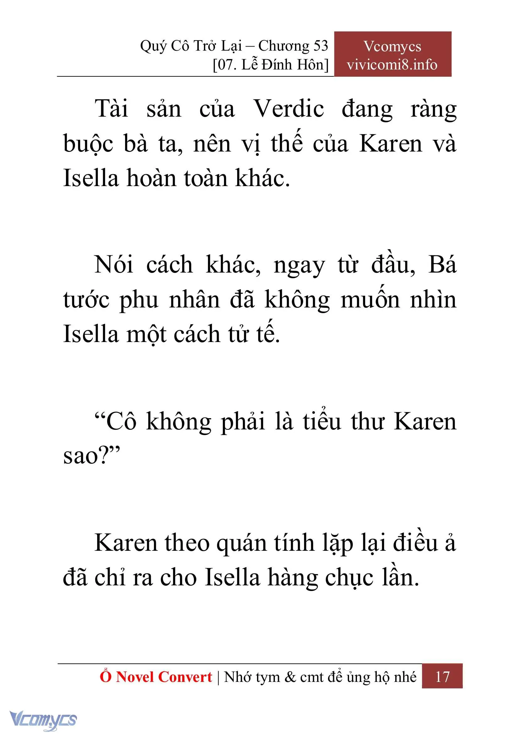 [Novel] Quý Cô Trở Lại Chapter 53 - Trang 20