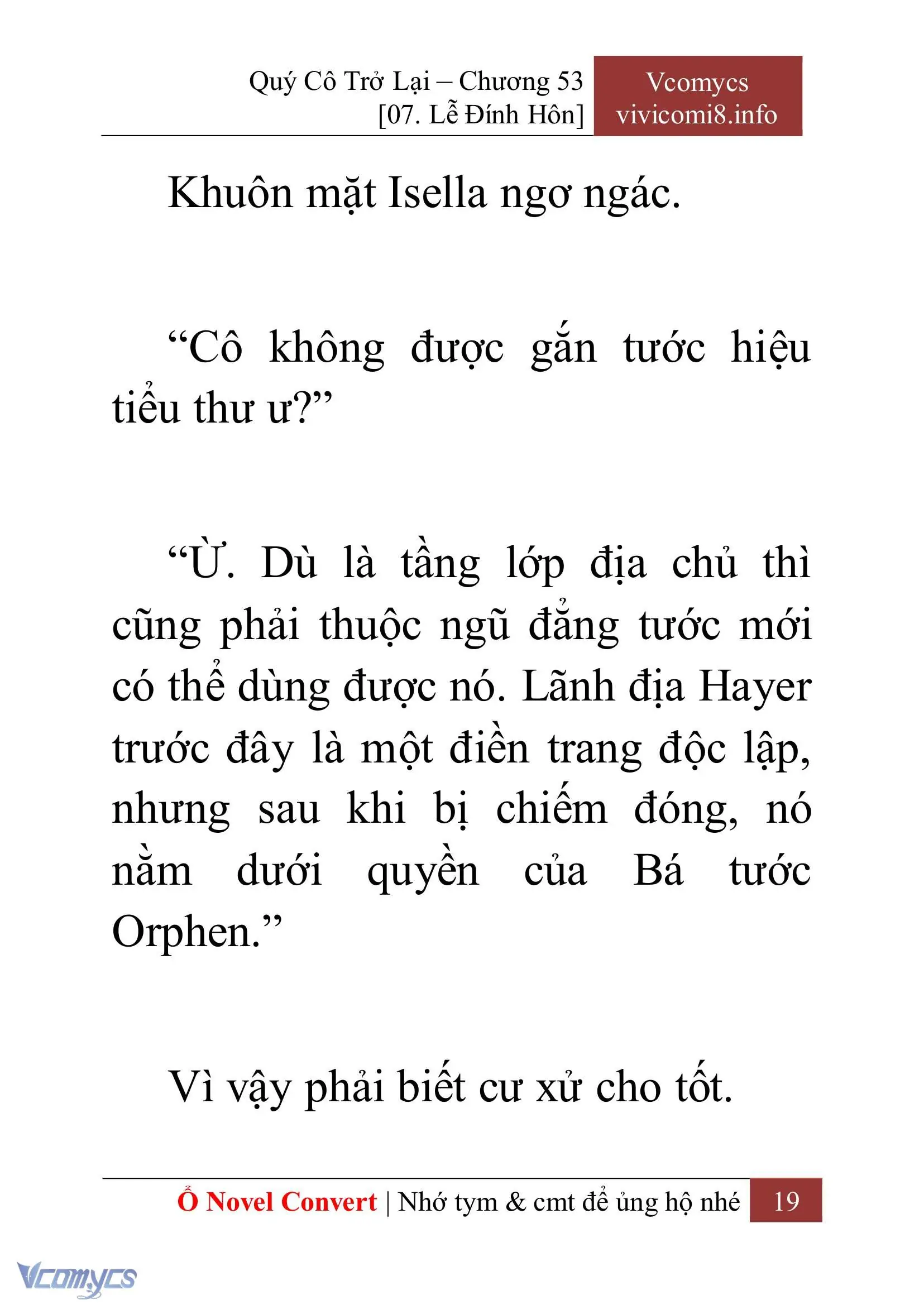 [Novel] Quý Cô Trở Lại Chapter 53 - Trang 22