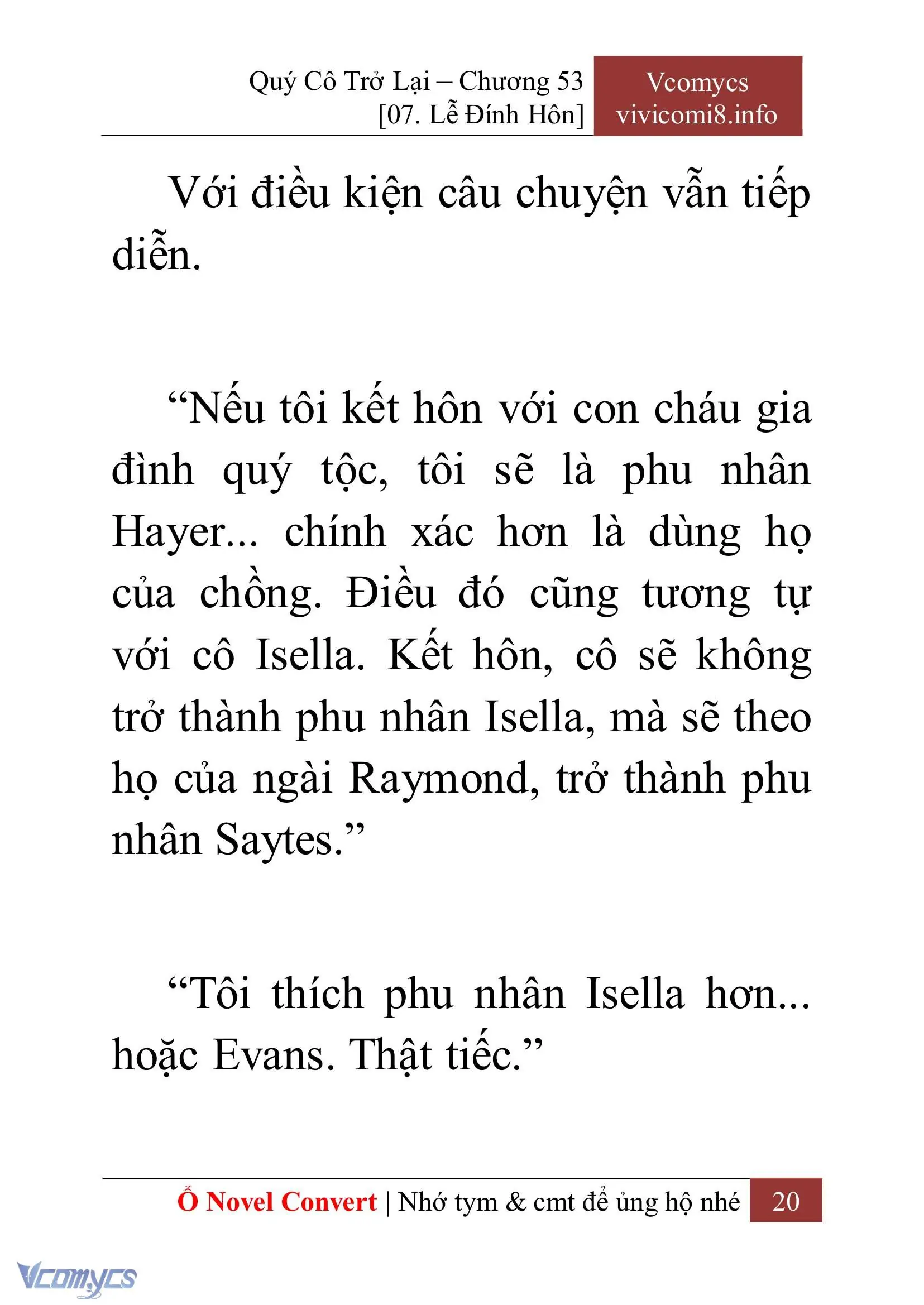 [Novel] Quý Cô Trở Lại Chapter 53 - Trang 23