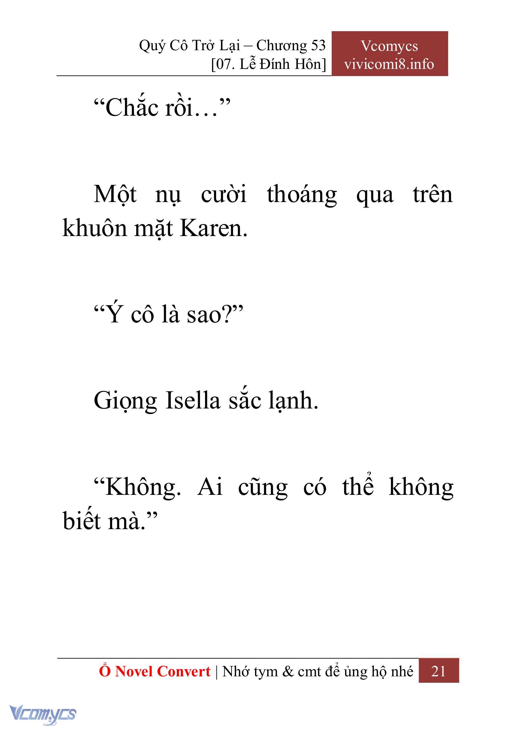 [Novel] Quý Cô Trở Lại Chapter 53 - Trang 24