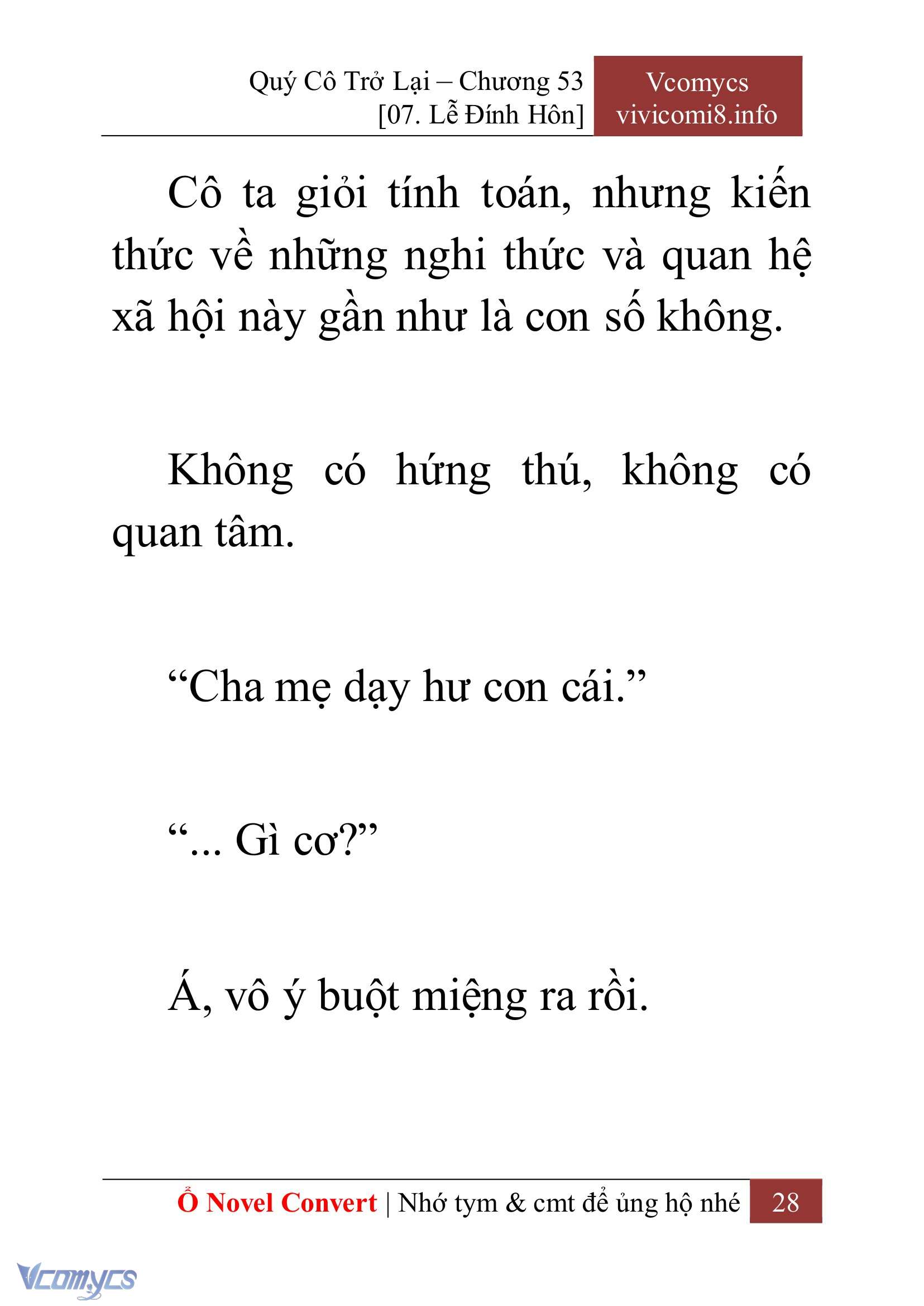[Novel] Quý Cô Trở Lại Chapter 53 - Trang 31