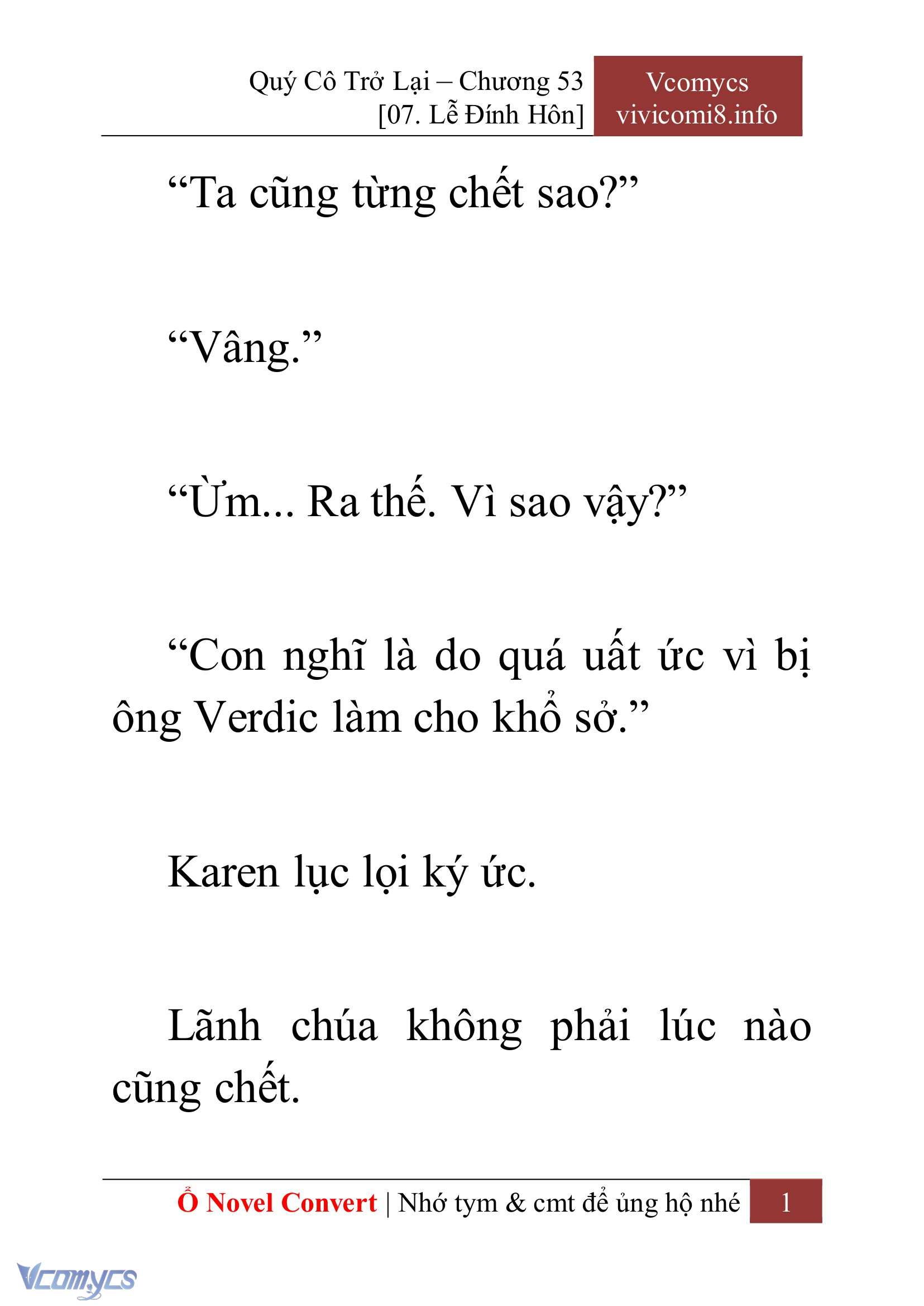 [Novel] Quý Cô Trở Lại Chapter 53 - Trang 4