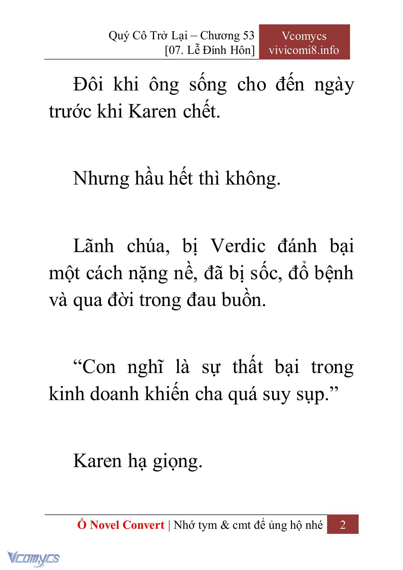 [Novel] Quý Cô Trở Lại Chapter 53 - Trang 5
