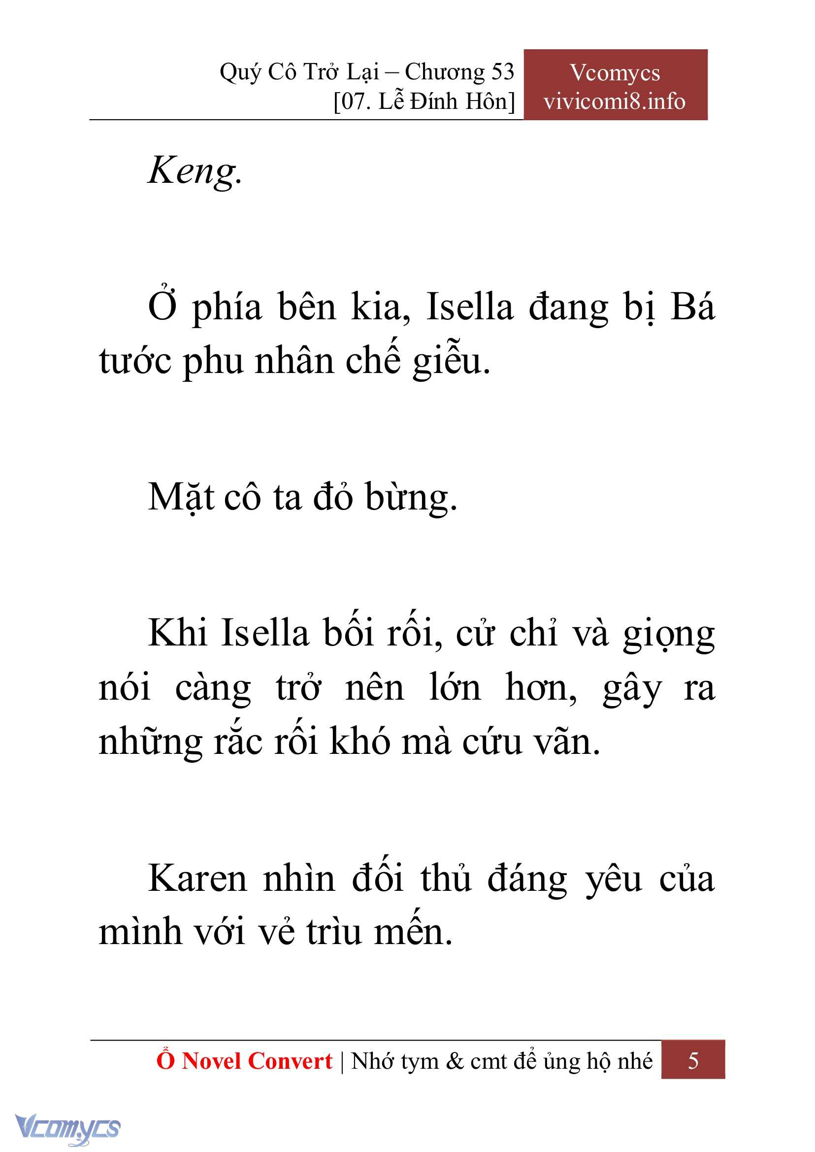 [Novel] Quý Cô Trở Lại Chapter 53 - Trang 8
