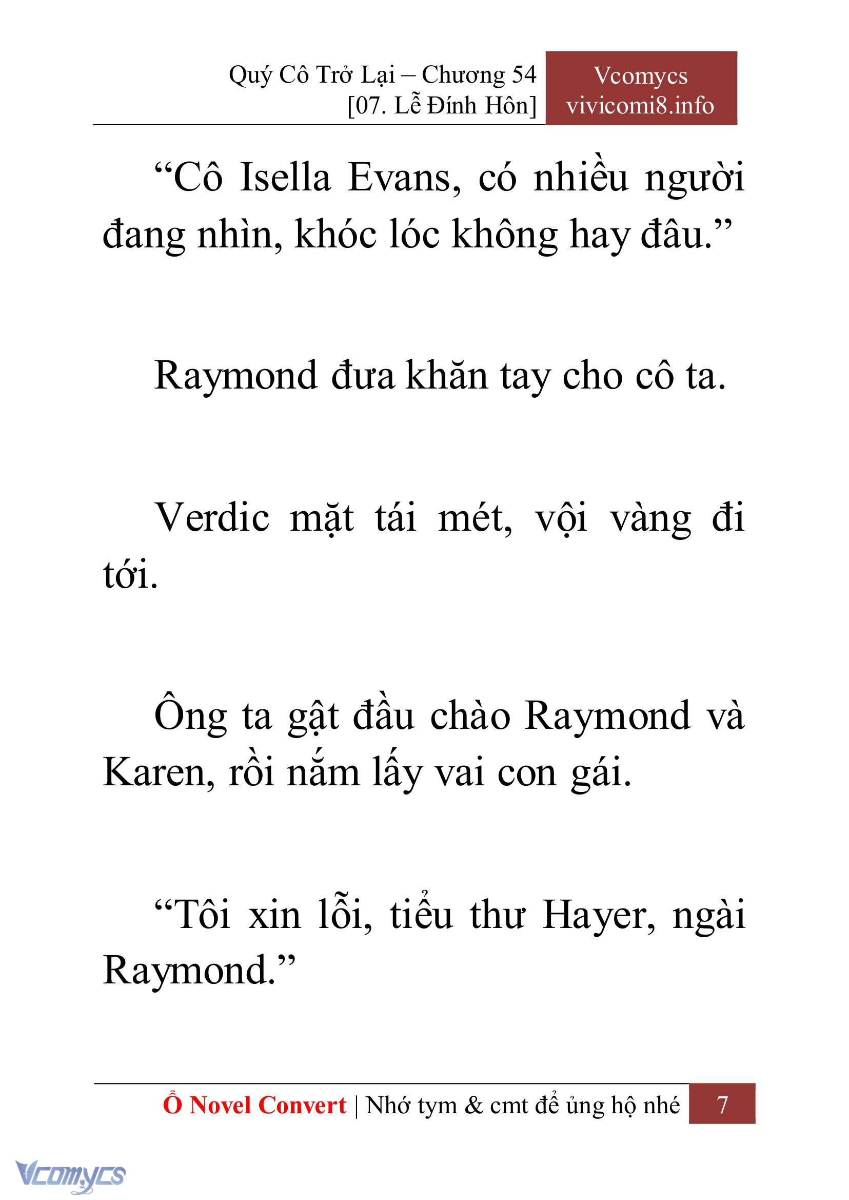 [Novel] Quý Cô Trở Lại Chapter 54 - Trang 10