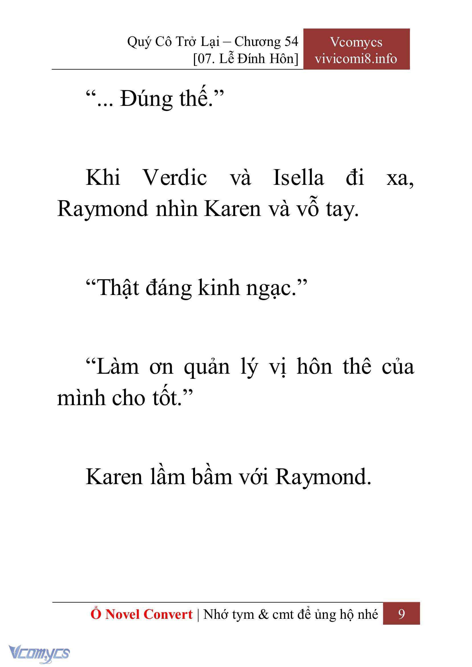 [Novel] Quý Cô Trở Lại Chapter 54 - Trang 12