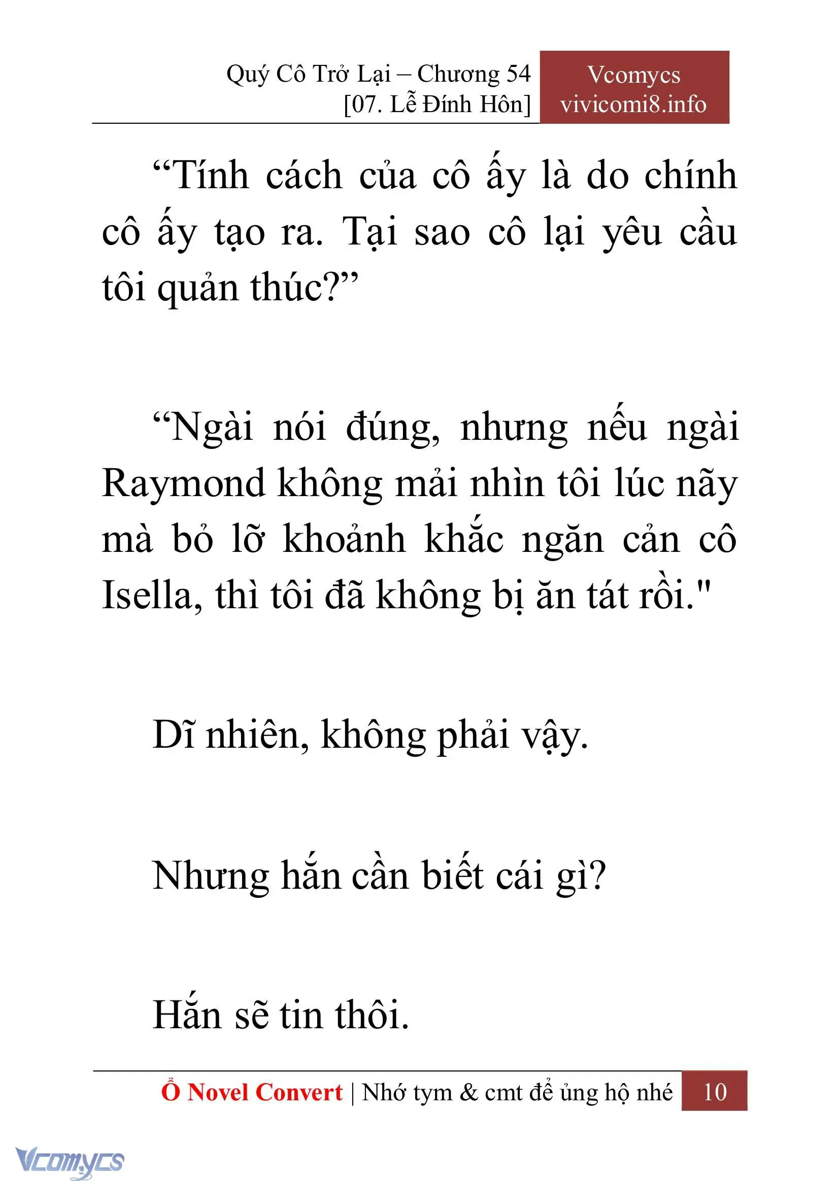 [Novel] Quý Cô Trở Lại Chapter 54 - Trang 13