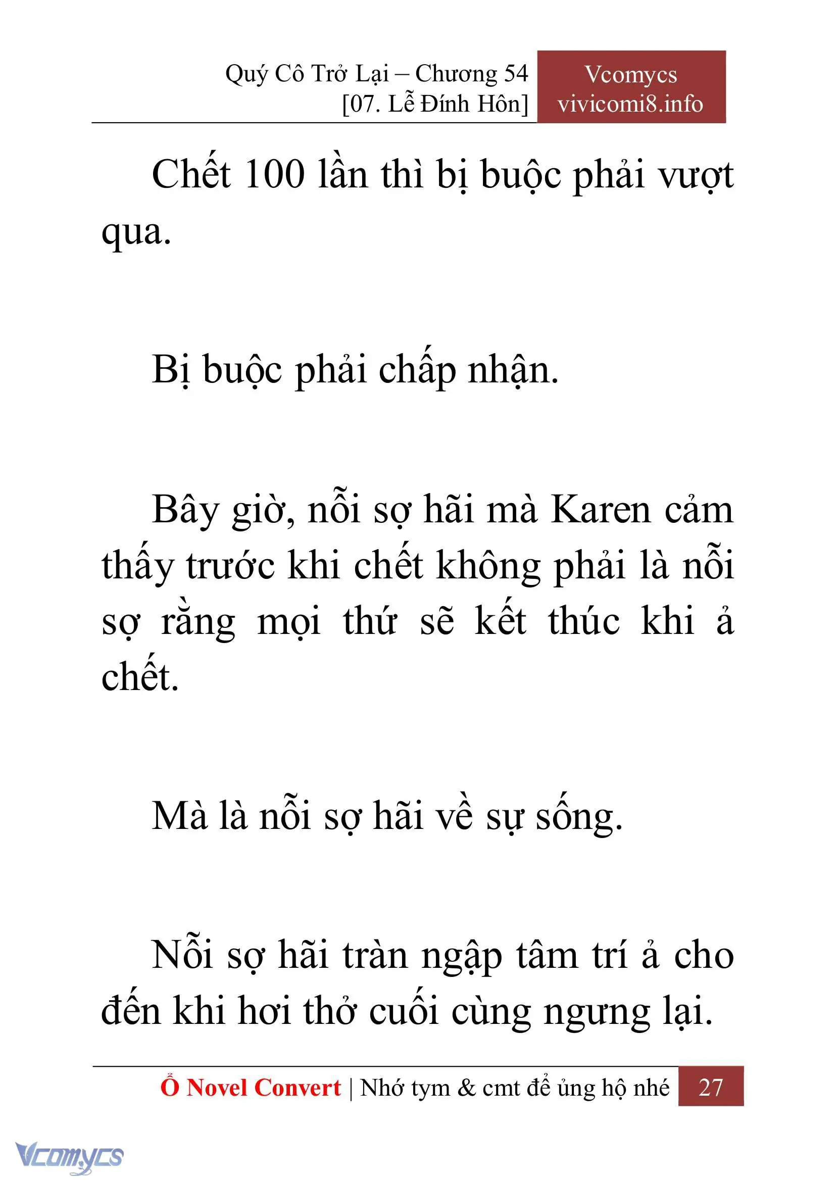 [Novel] Quý Cô Trở Lại Chapter 54 - Trang 30