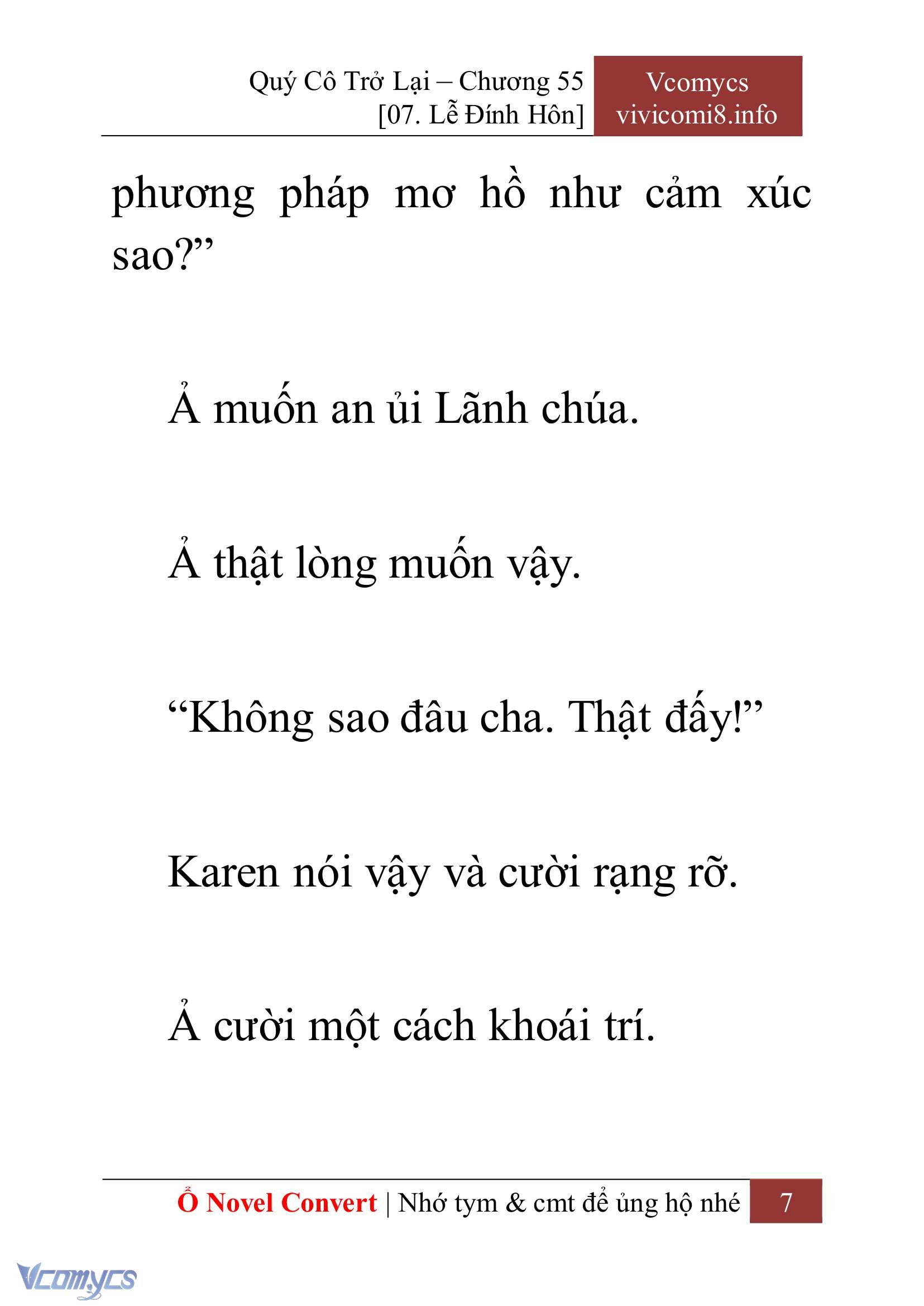 [Novel] Quý Cô Trở Lại Chapter 55 - Trang 10