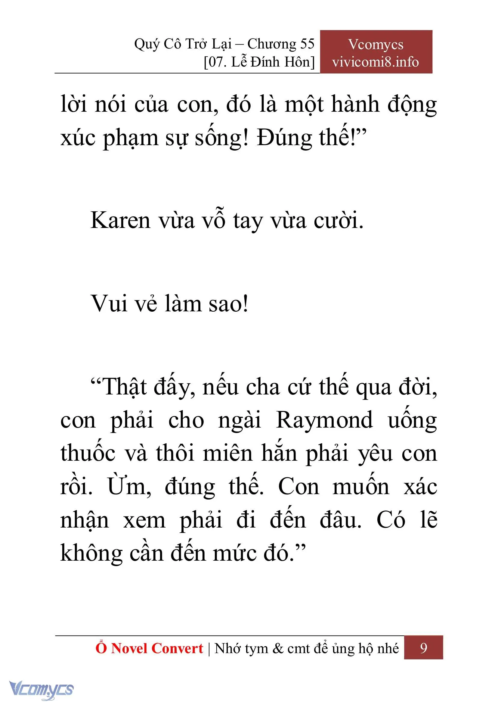 [Novel] Quý Cô Trở Lại Chapter 55 - Trang 12