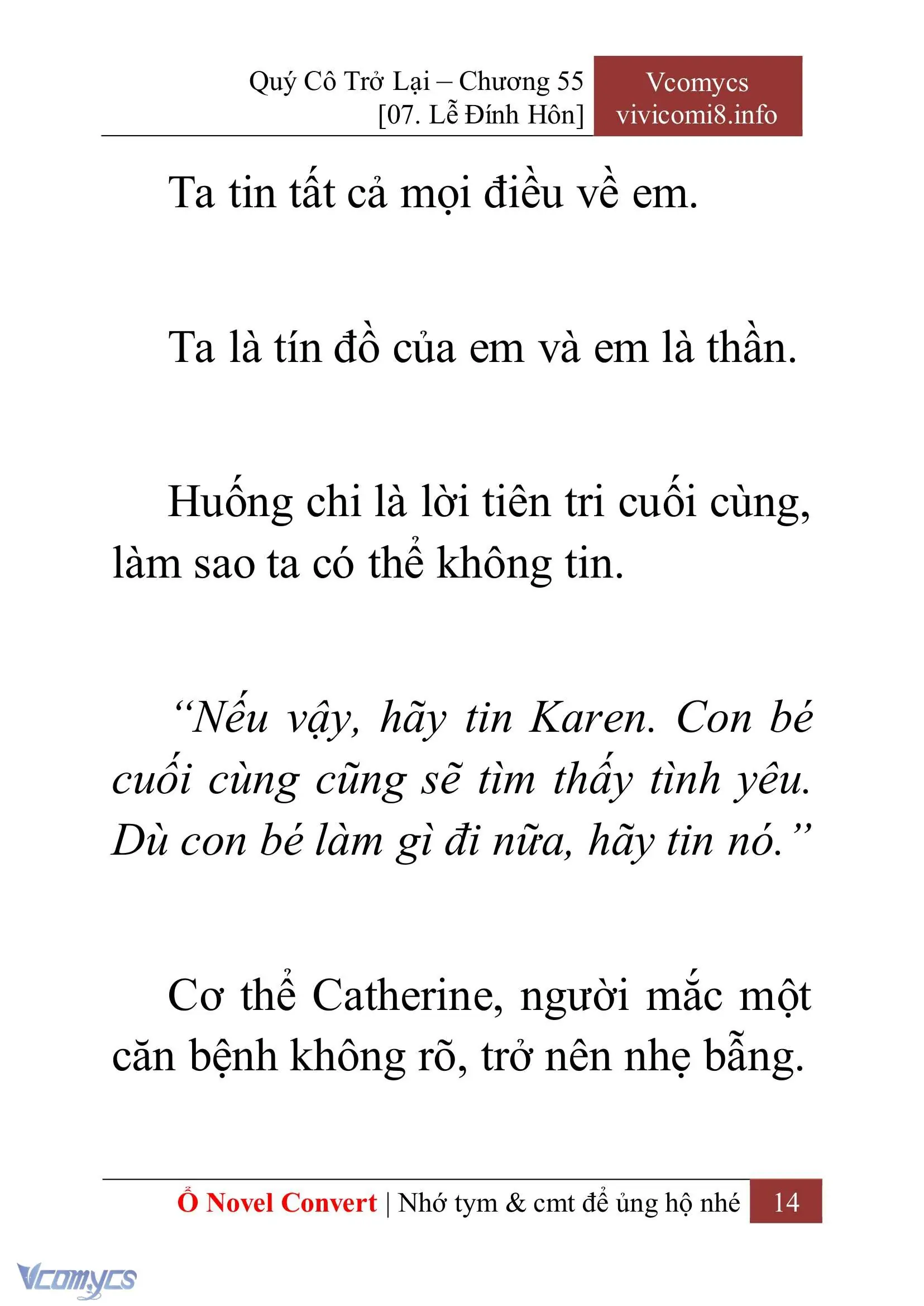 [Novel] Quý Cô Trở Lại Chapter 55 - Trang 17