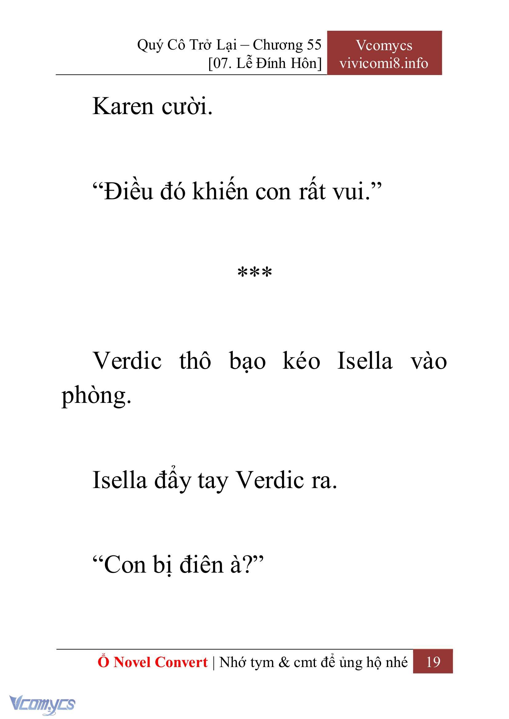 [Novel] Quý Cô Trở Lại Chapter 55 - Trang 22