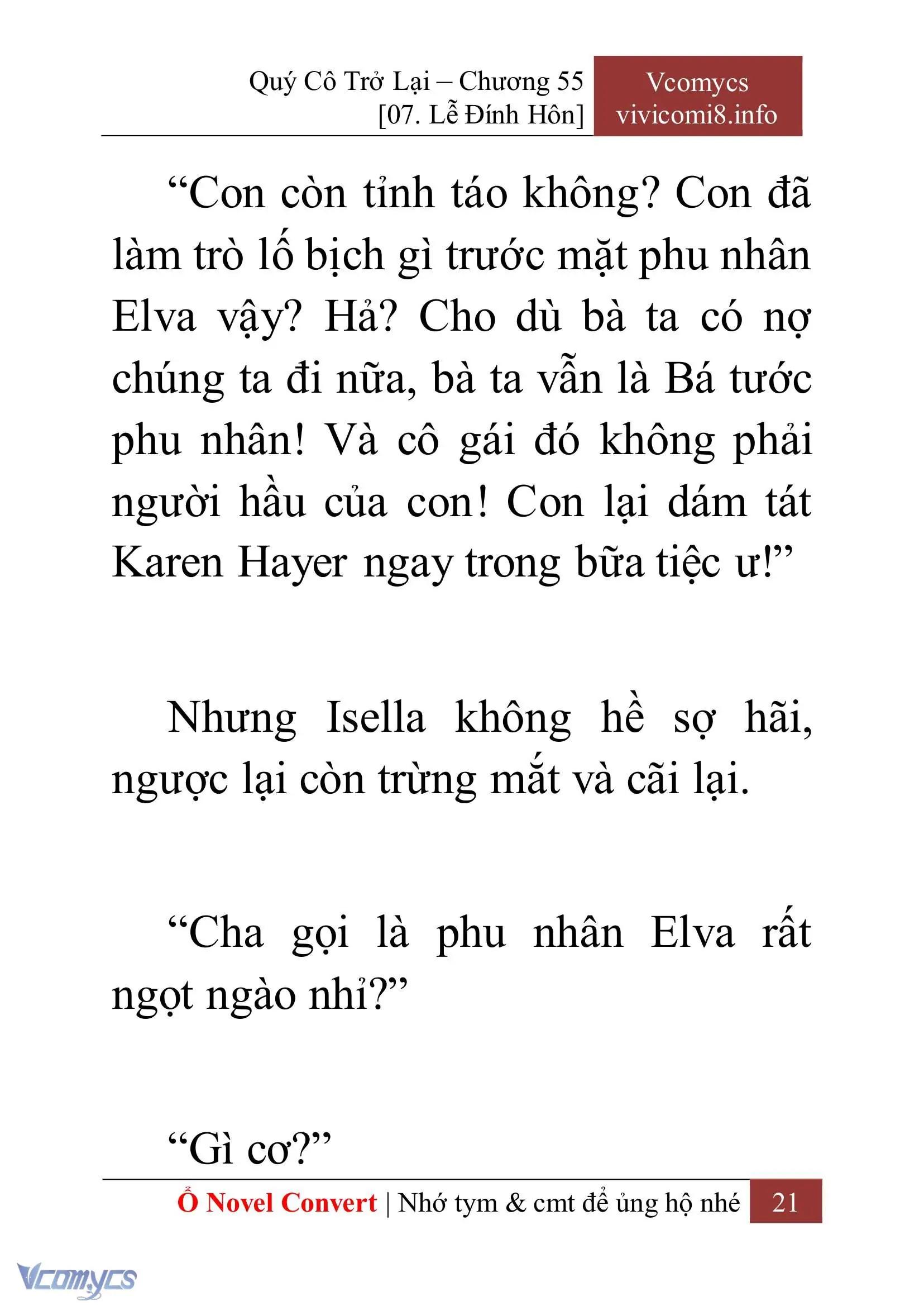 [Novel] Quý Cô Trở Lại Chapter 55 - Trang 24