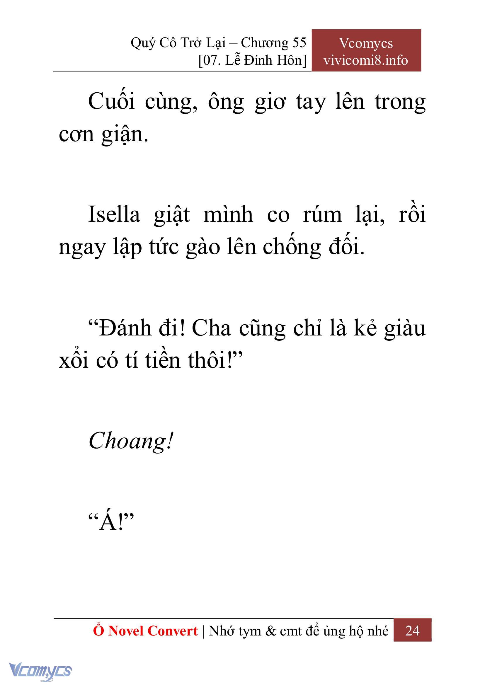 [Novel] Quý Cô Trở Lại Chapter 55 - Trang 27