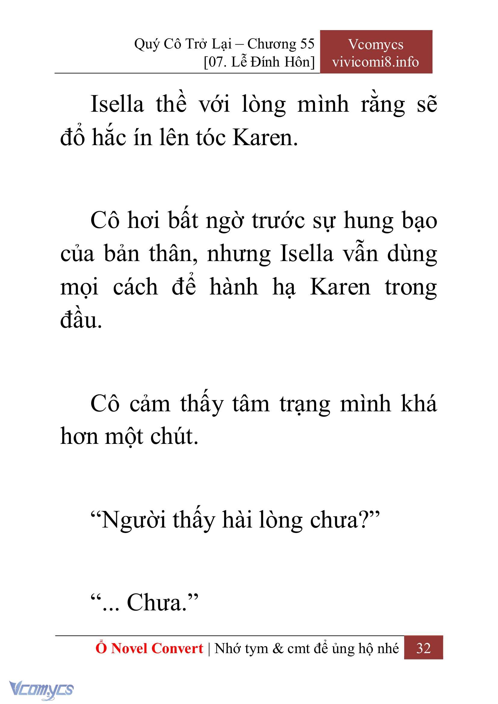 [Novel] Quý Cô Trở Lại Chapter 55 - Trang 35