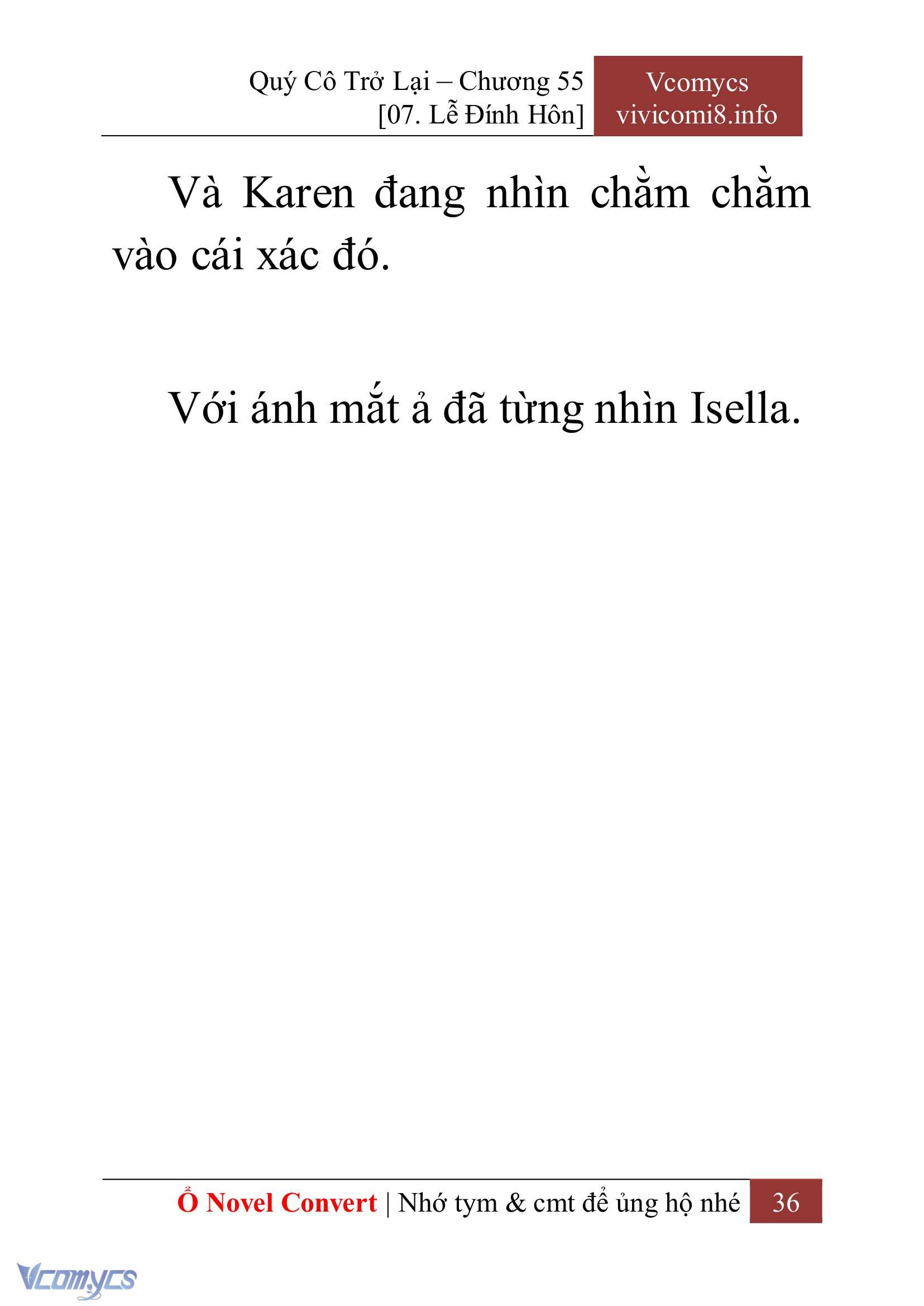 [Novel] Quý Cô Trở Lại Chapter 55 - Trang 39