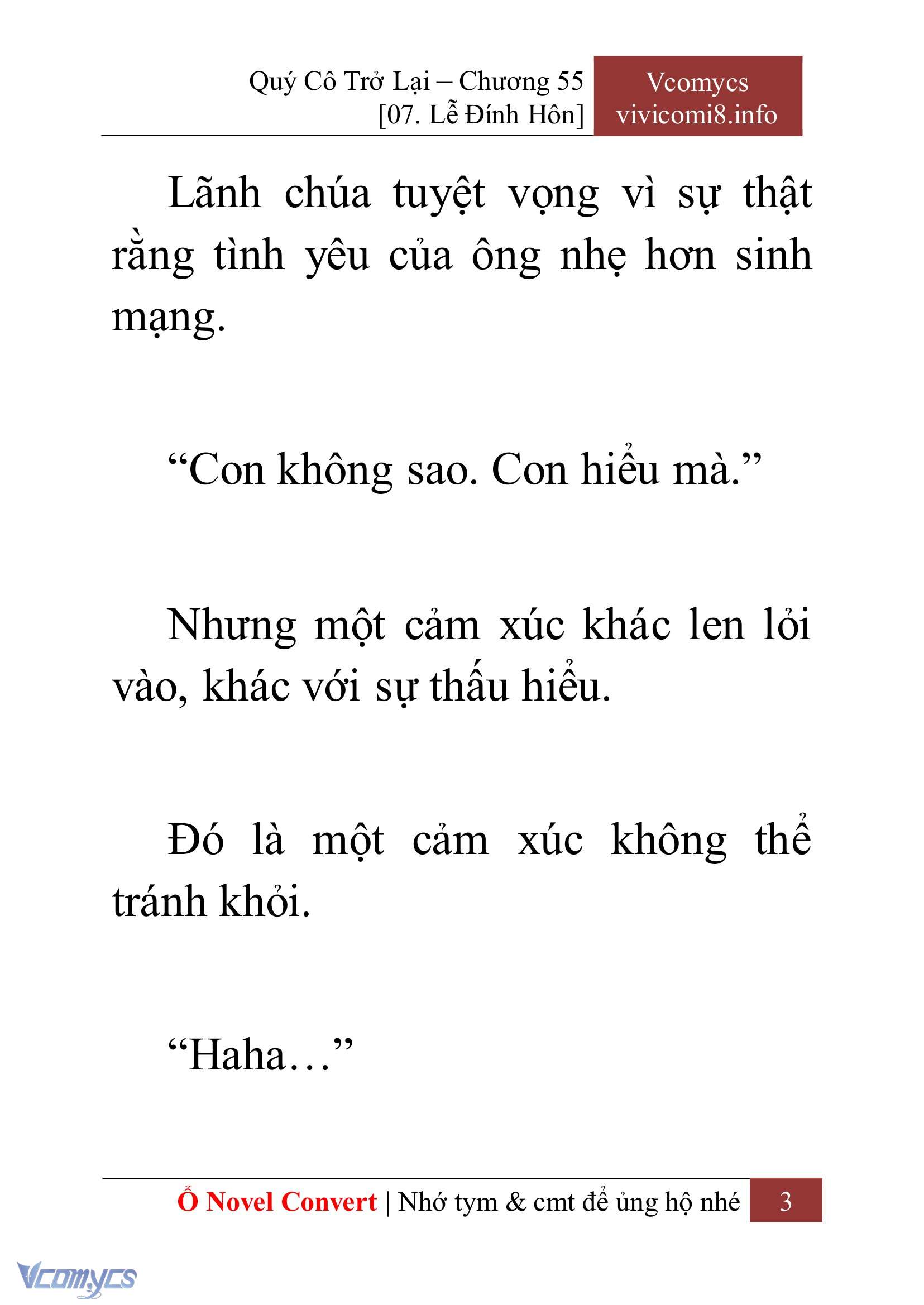 [Novel] Quý Cô Trở Lại Chapter 55 - Trang 6