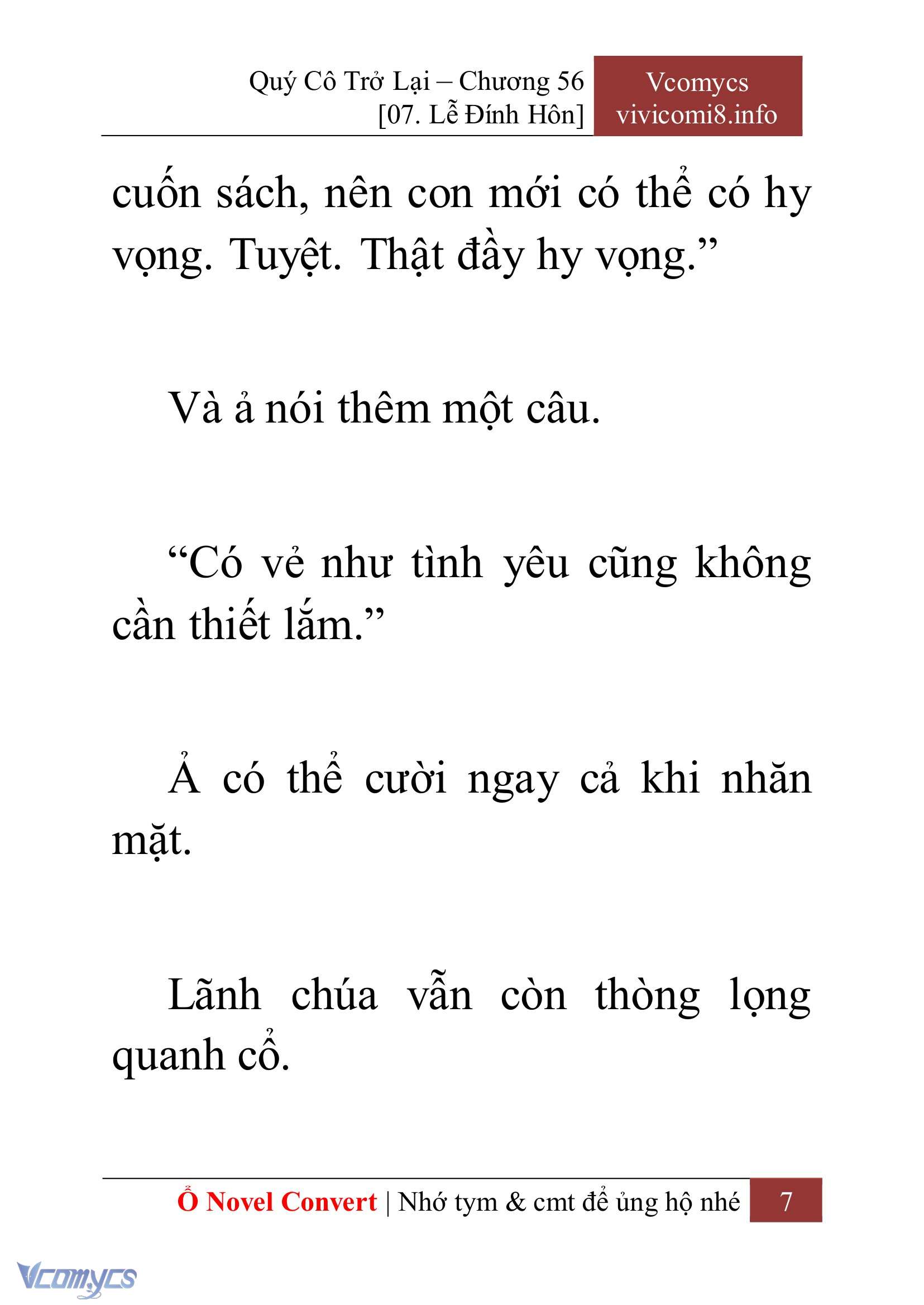 [Novel] Quý Cô Trở Lại Chapter 56 - Trang 10