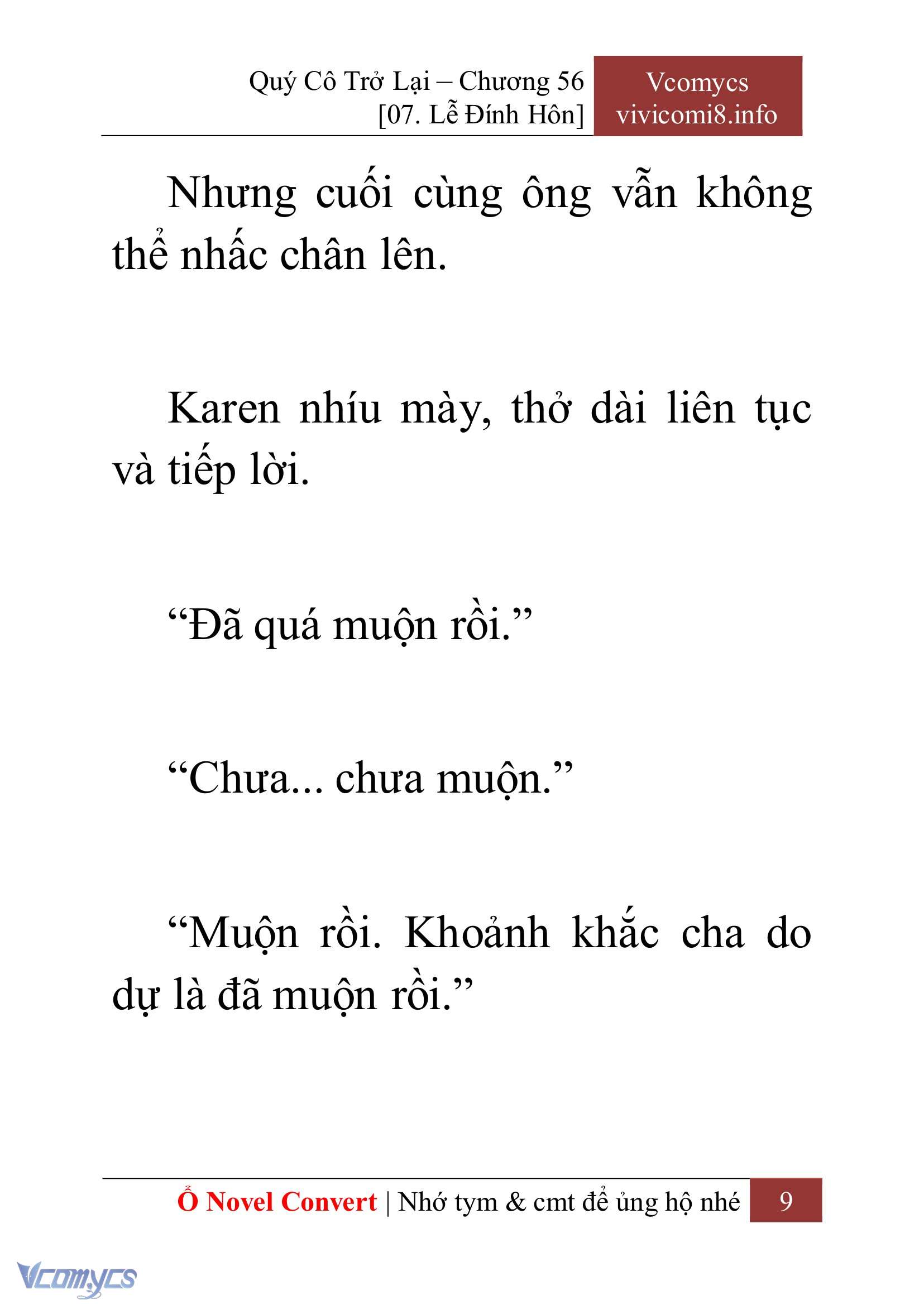 [Novel] Quý Cô Trở Lại Chapter 56 - Trang 12