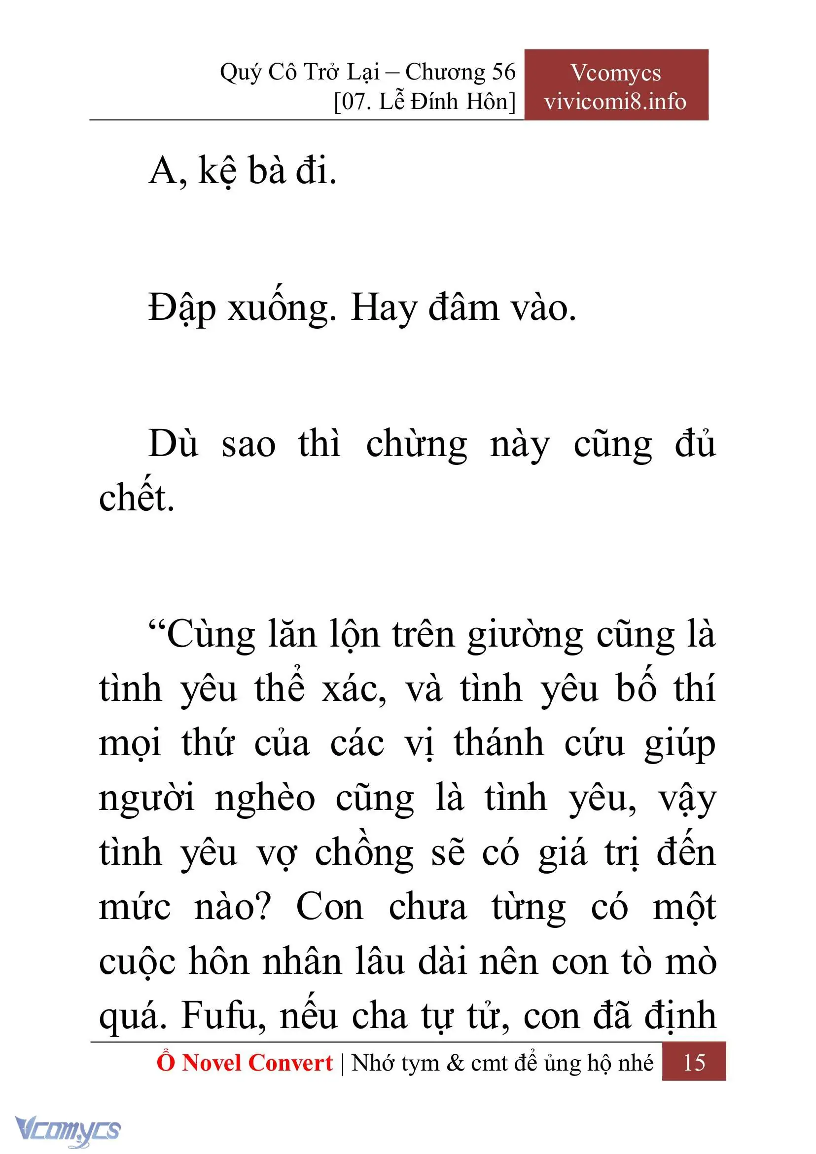 [Novel] Quý Cô Trở Lại Chapter 56 - Trang 18