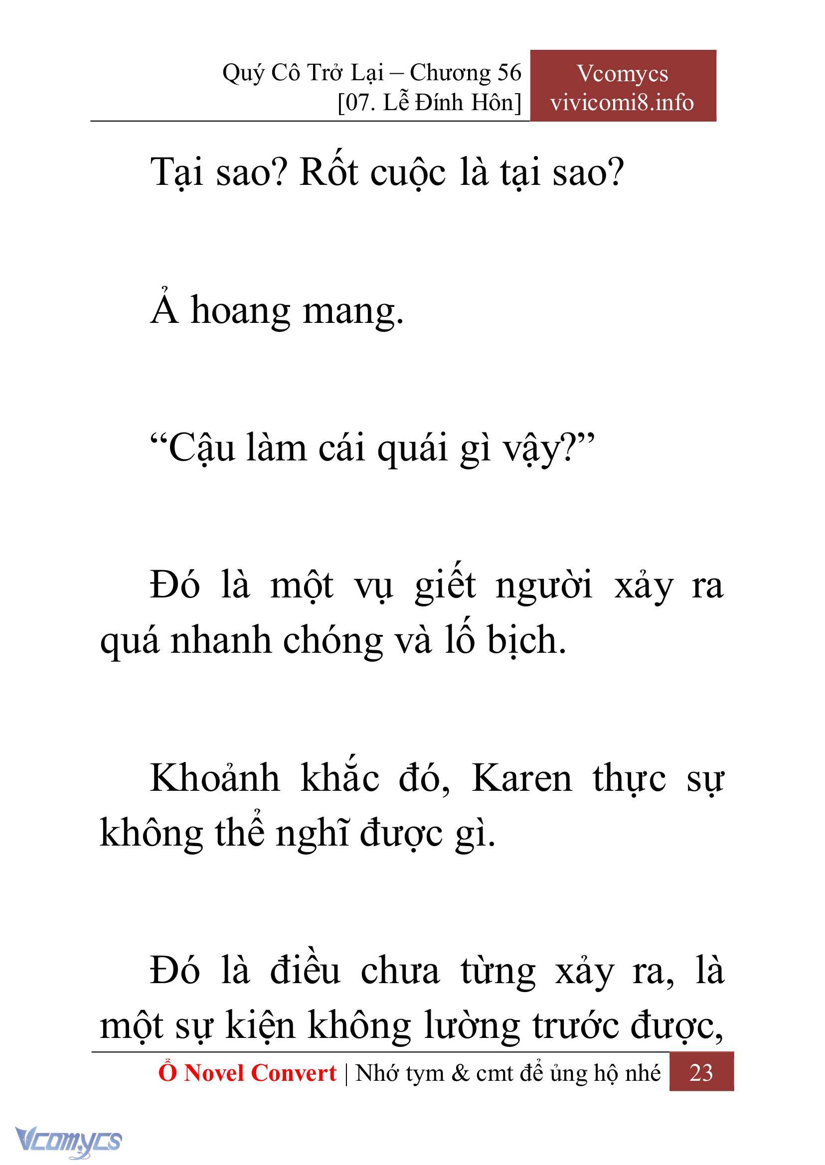 [Novel] Quý Cô Trở Lại Chapter 56 - Trang 26