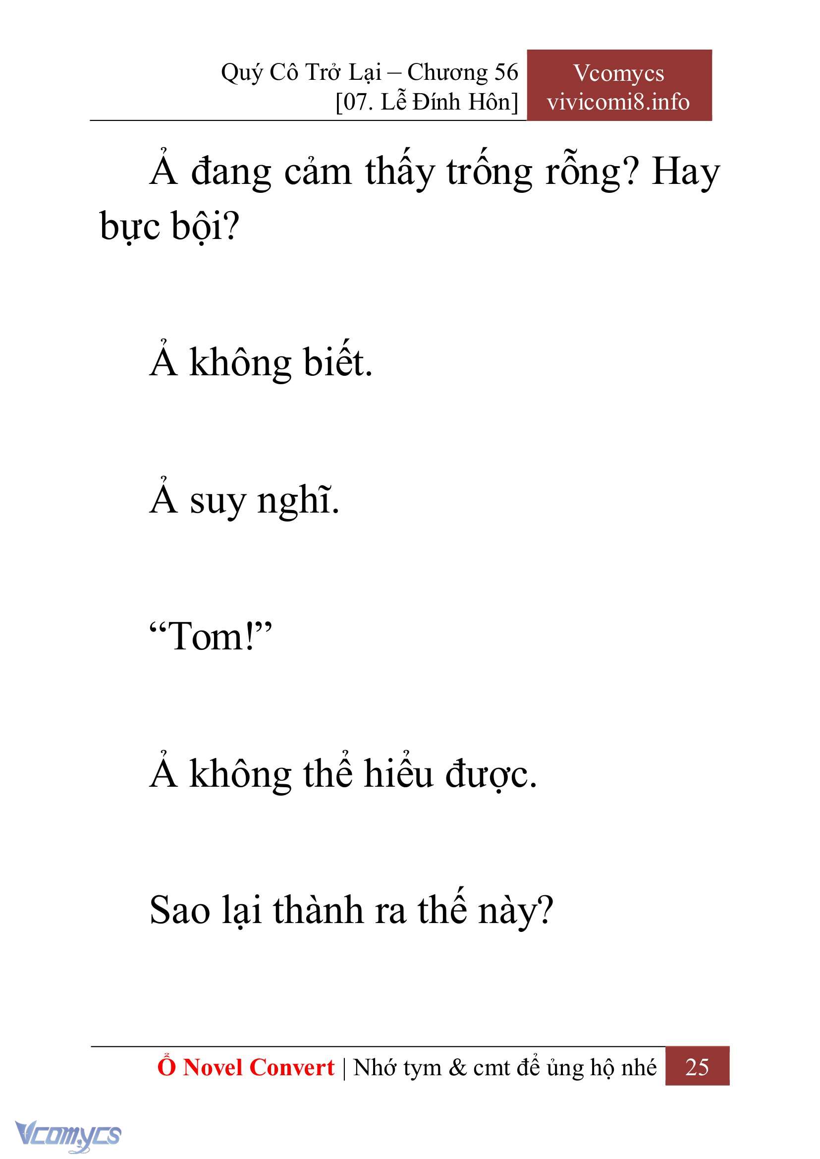 [Novel] Quý Cô Trở Lại Chapter 56 - Trang 28