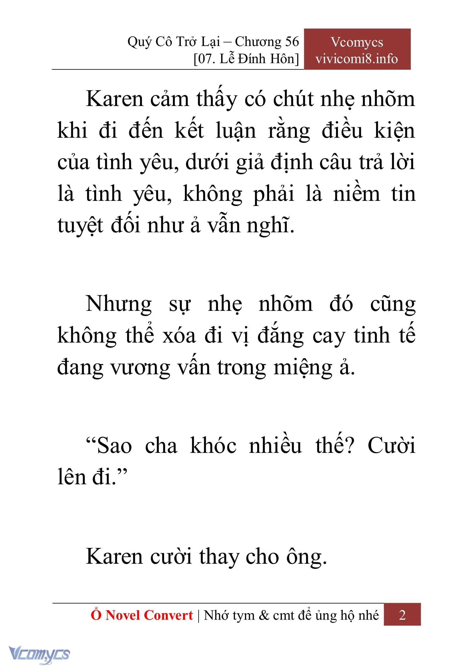 [Novel] Quý Cô Trở Lại Chapter 56 - Trang 5