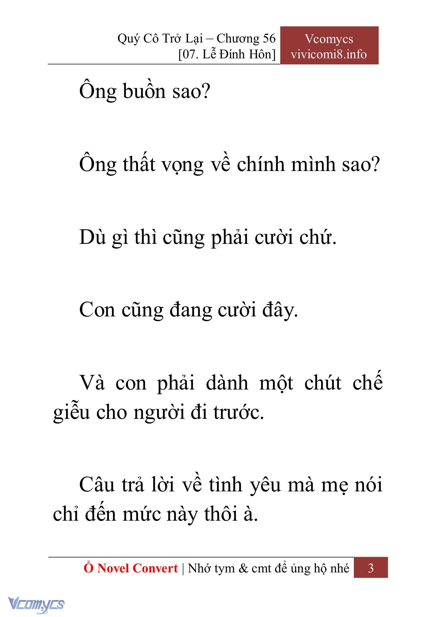 [Novel] Quý Cô Trở Lại Chapter 56 - Trang 6