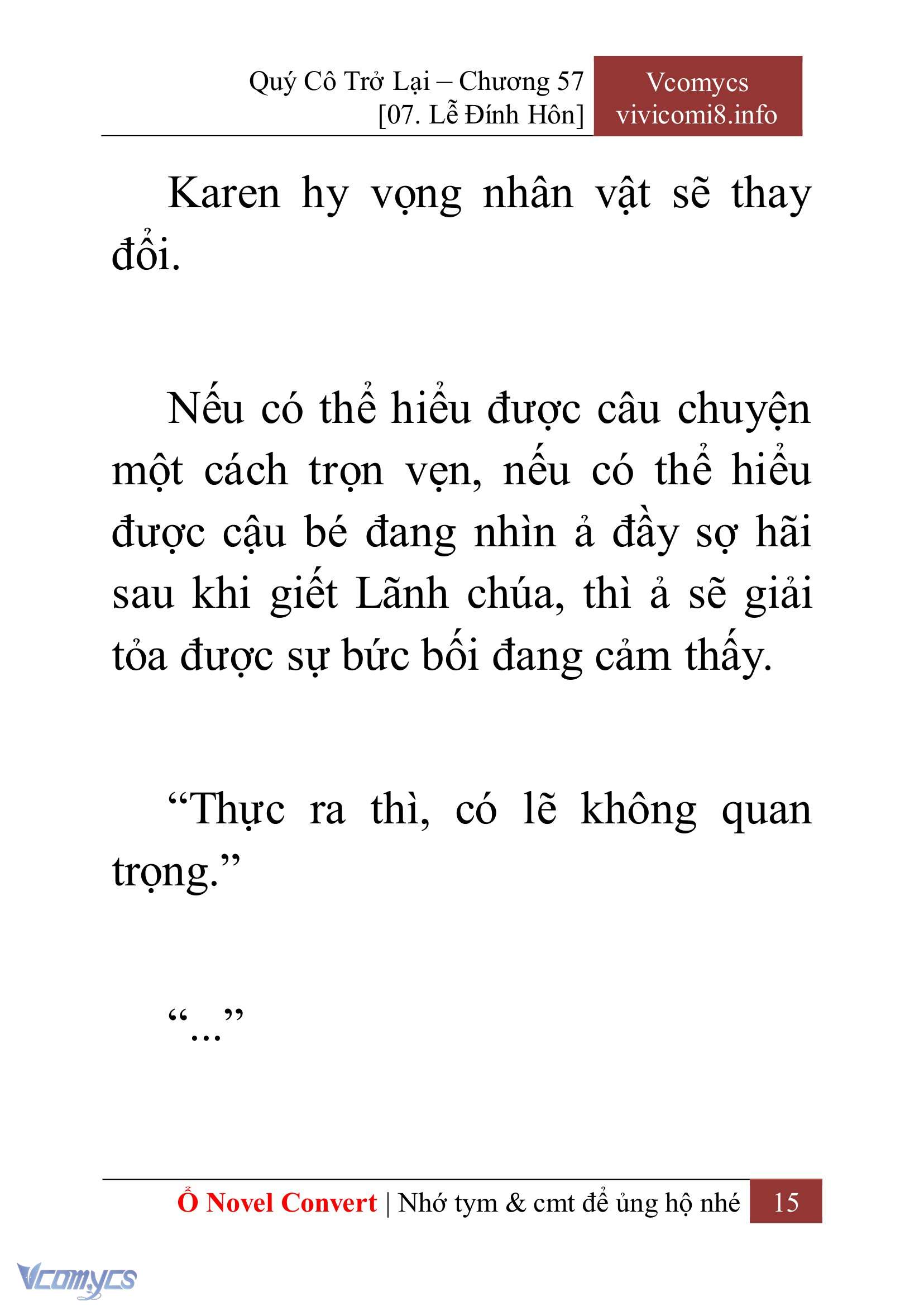 [Novel] Quý Cô Trở Lại Chapter 57 - Trang 18