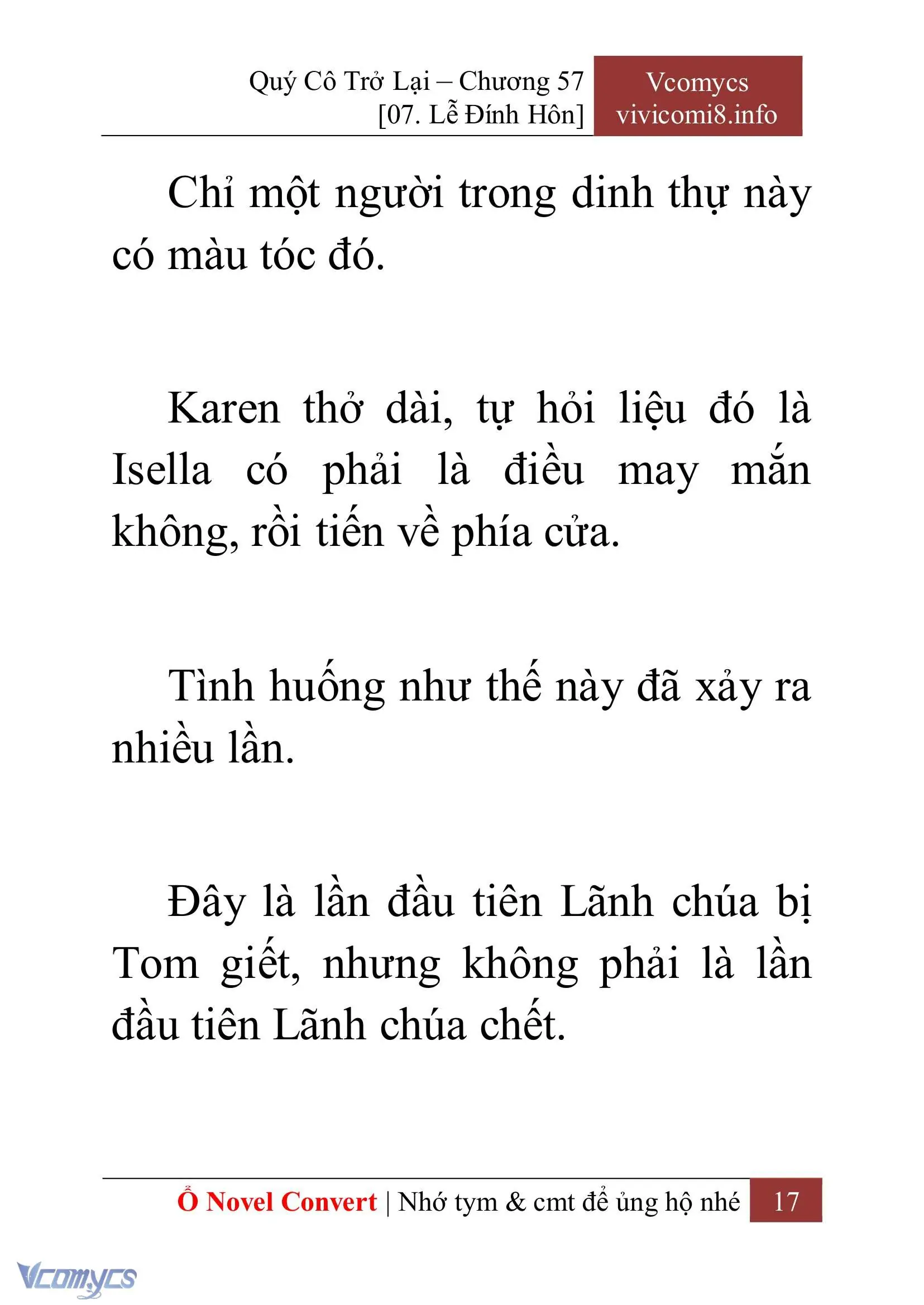 [Novel] Quý Cô Trở Lại Chapter 57 - Trang 20