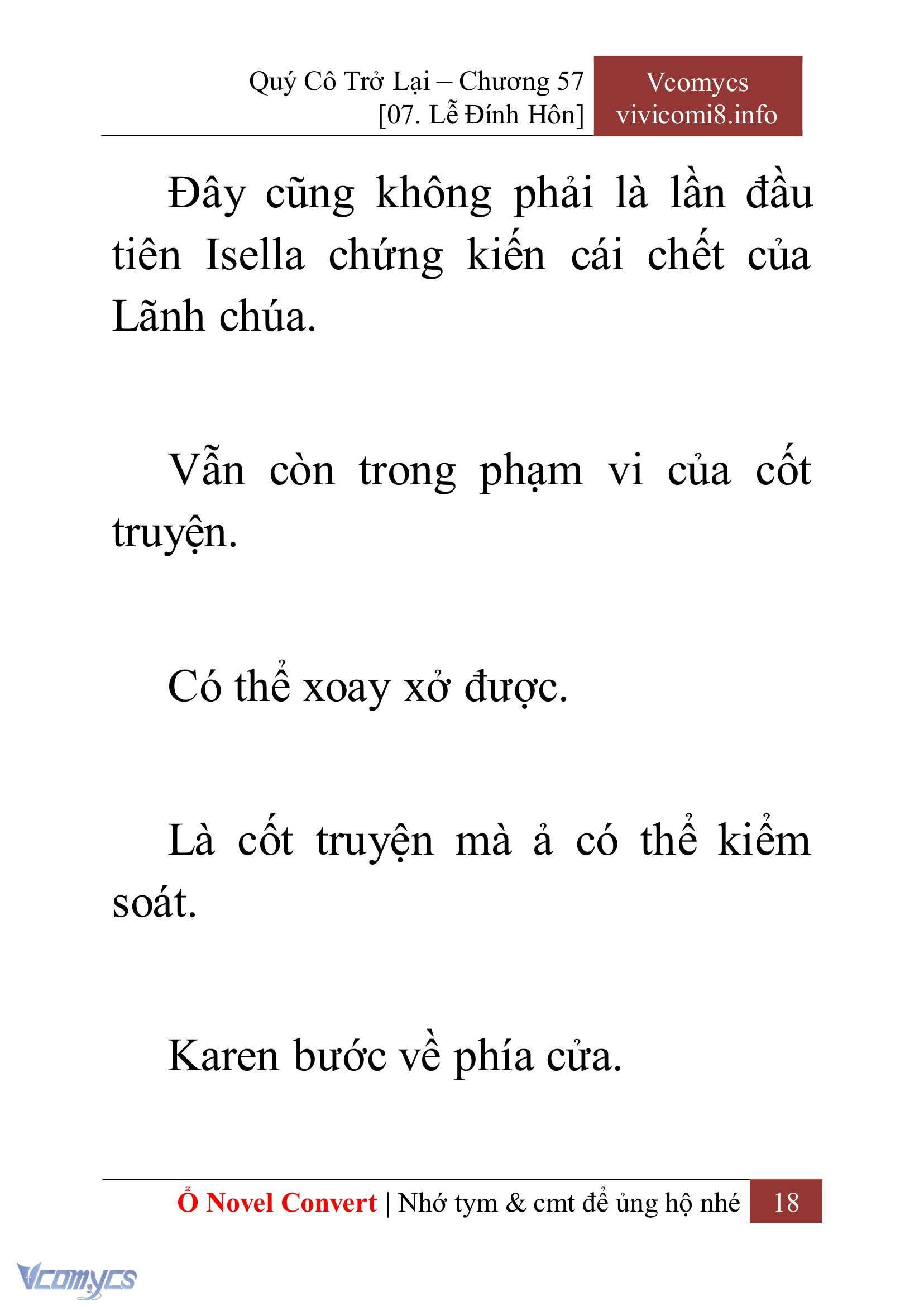 [Novel] Quý Cô Trở Lại Chapter 57 - Trang 21