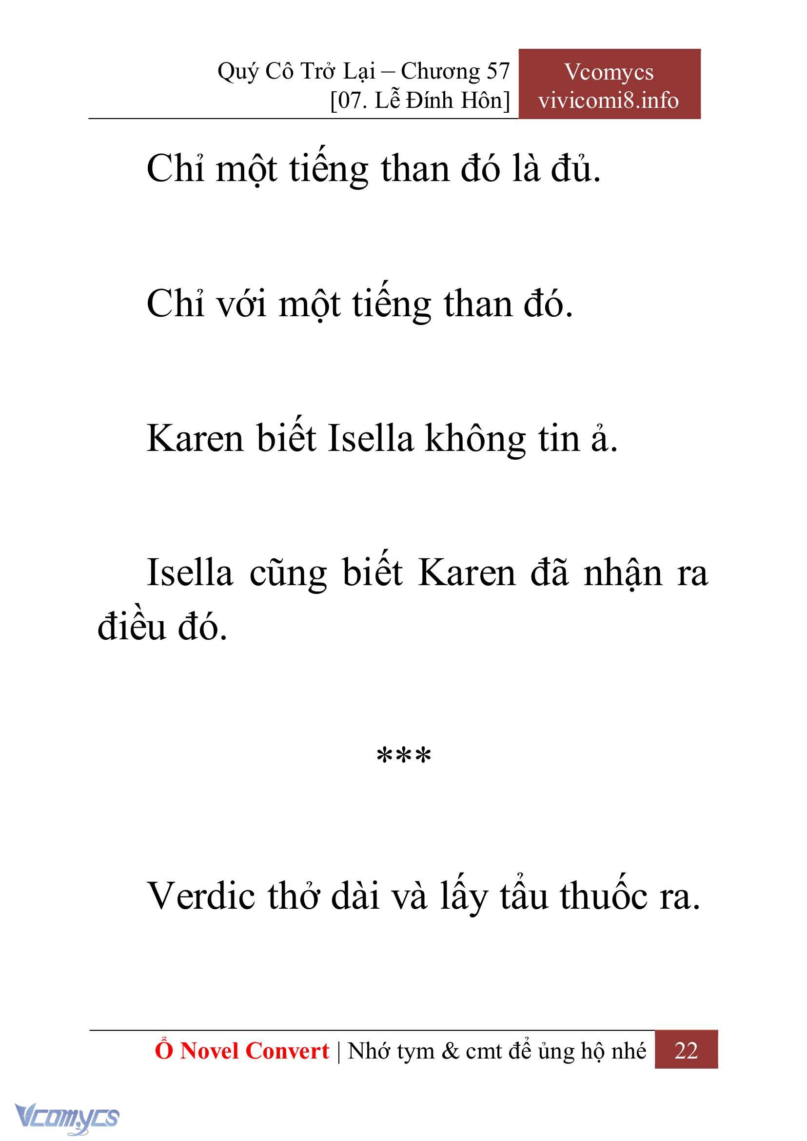 [Novel] Quý Cô Trở Lại Chapter 57 - Trang 25