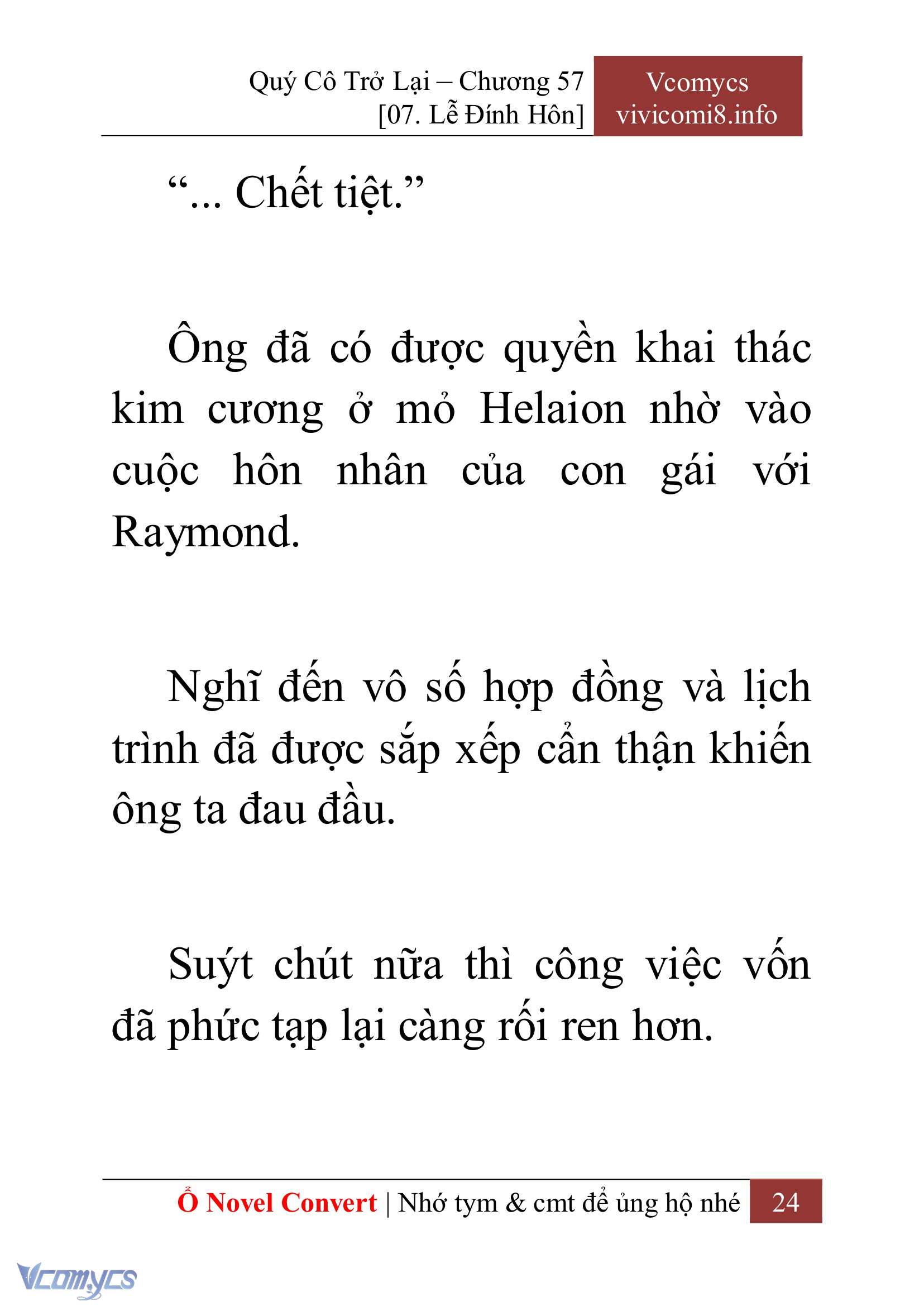 [Novel] Quý Cô Trở Lại Chapter 57 - Trang 27