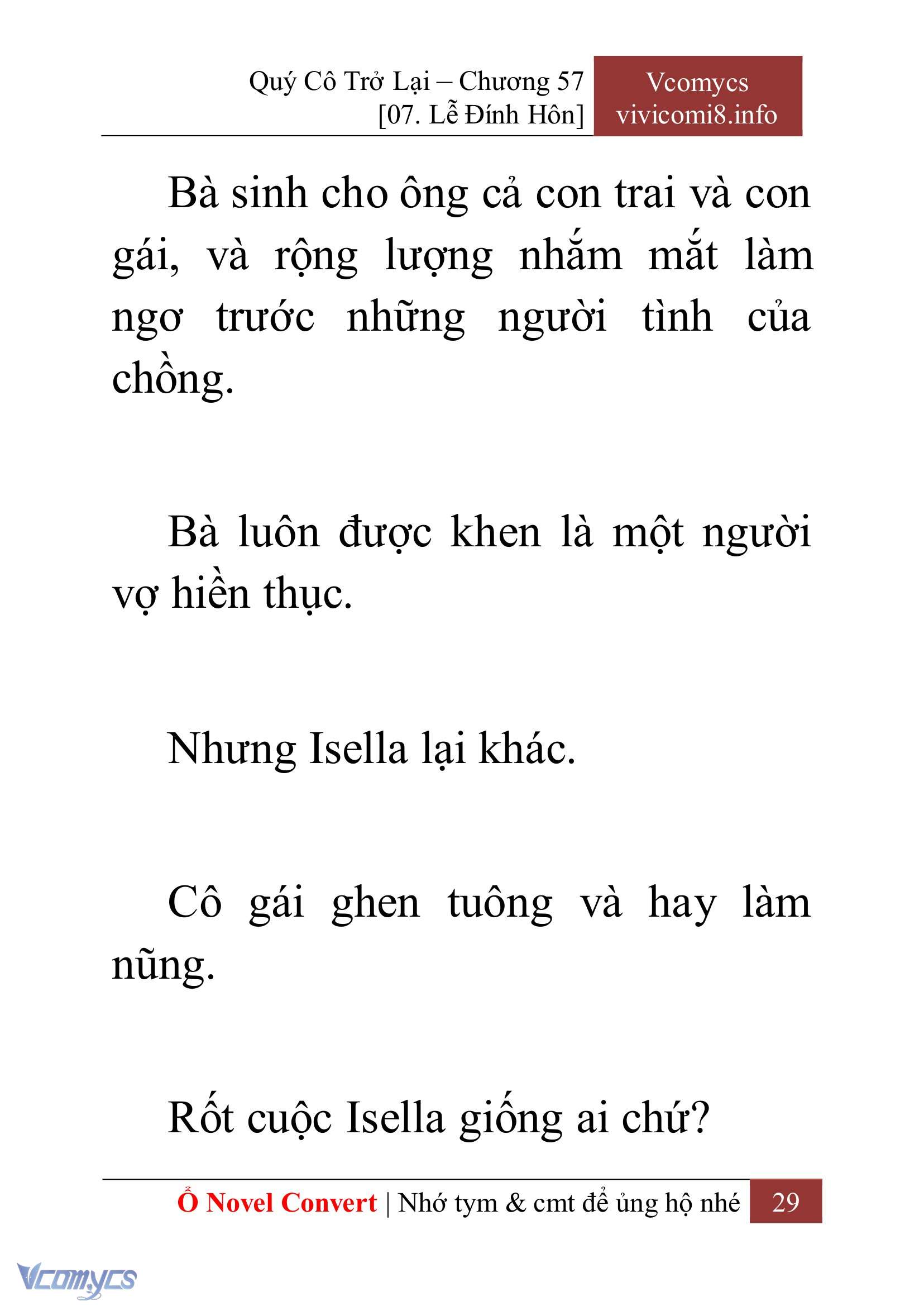 [Novel] Quý Cô Trở Lại Chapter 57 - Trang 32