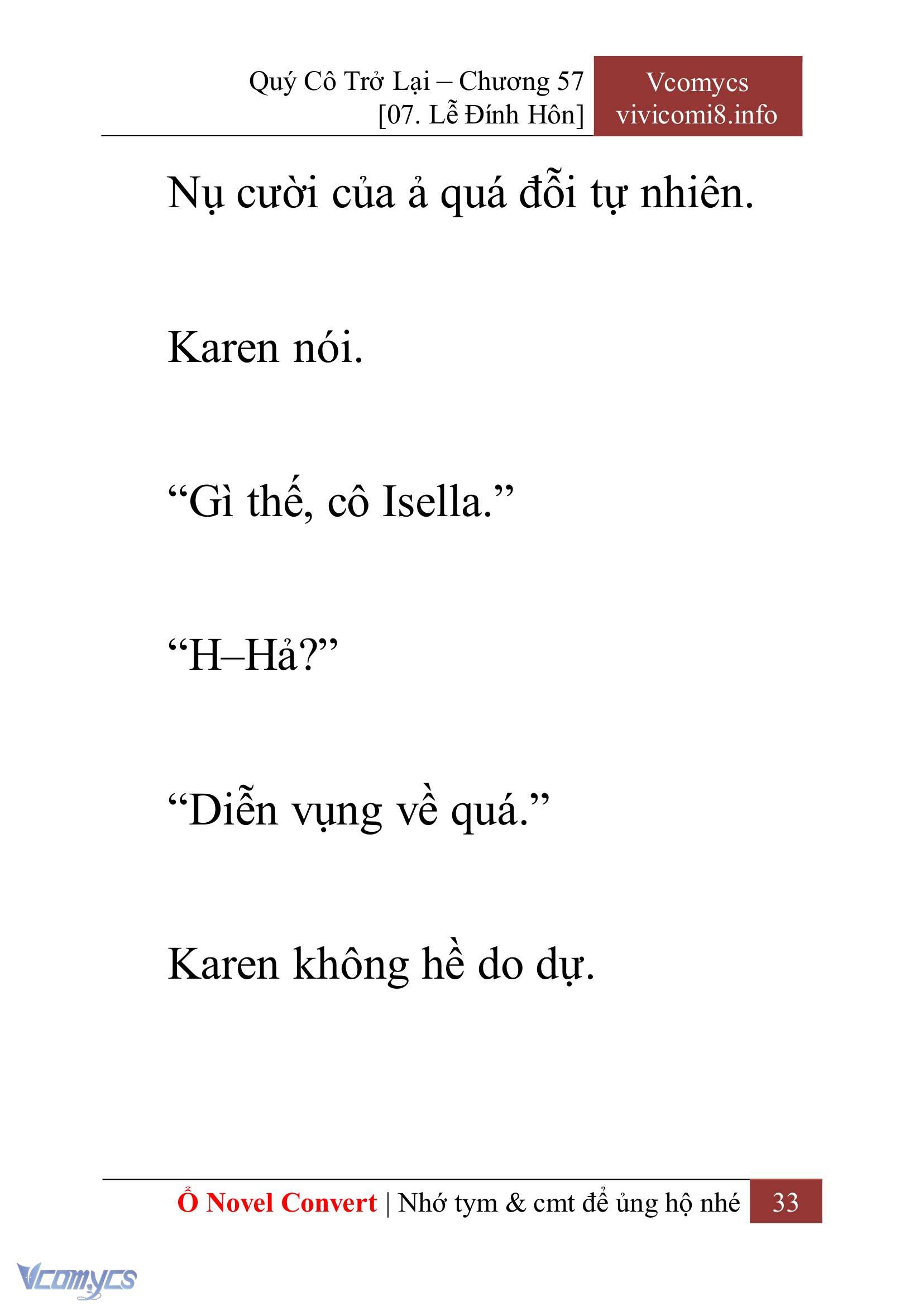 [Novel] Quý Cô Trở Lại Chapter 57 - Trang 36
