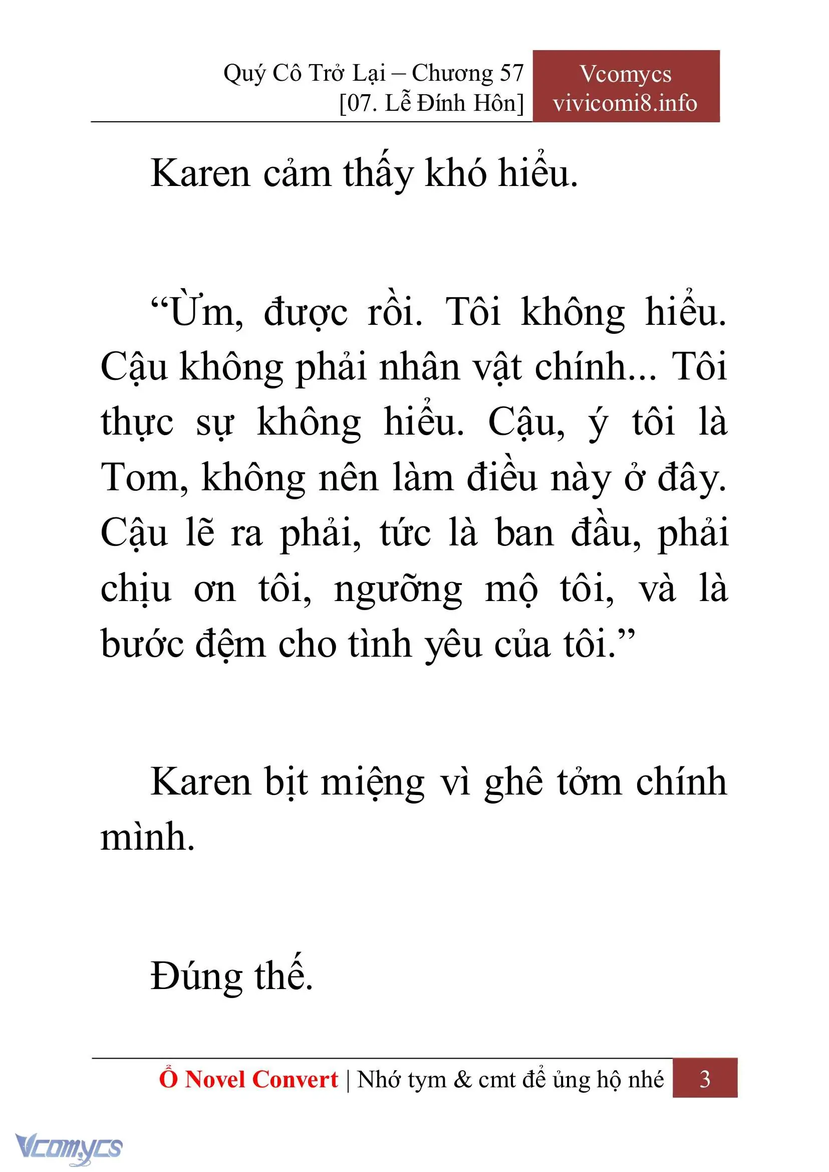 [Novel] Quý Cô Trở Lại Chapter 57 - Trang 6