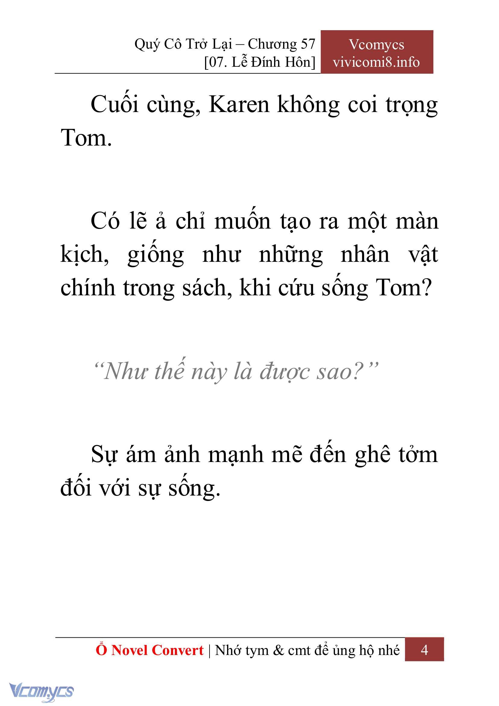 [Novel] Quý Cô Trở Lại Chapter 57 - Trang 7