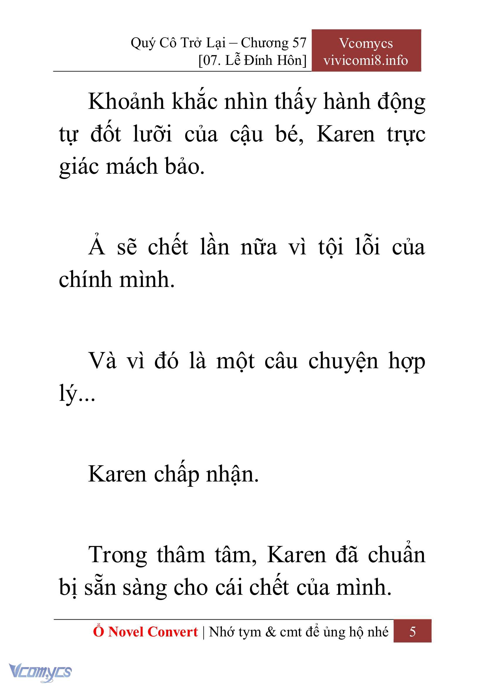 [Novel] Quý Cô Trở Lại Chapter 57 - Trang 8
