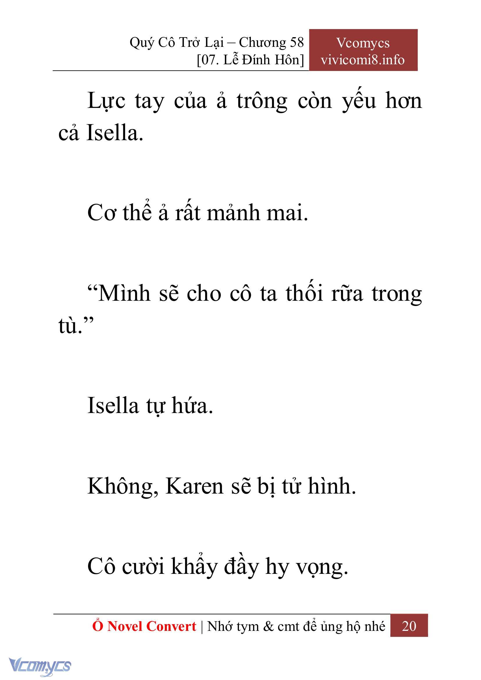 [Novel] Quý Cô Trở Lại Chapter 58 - Trang 23