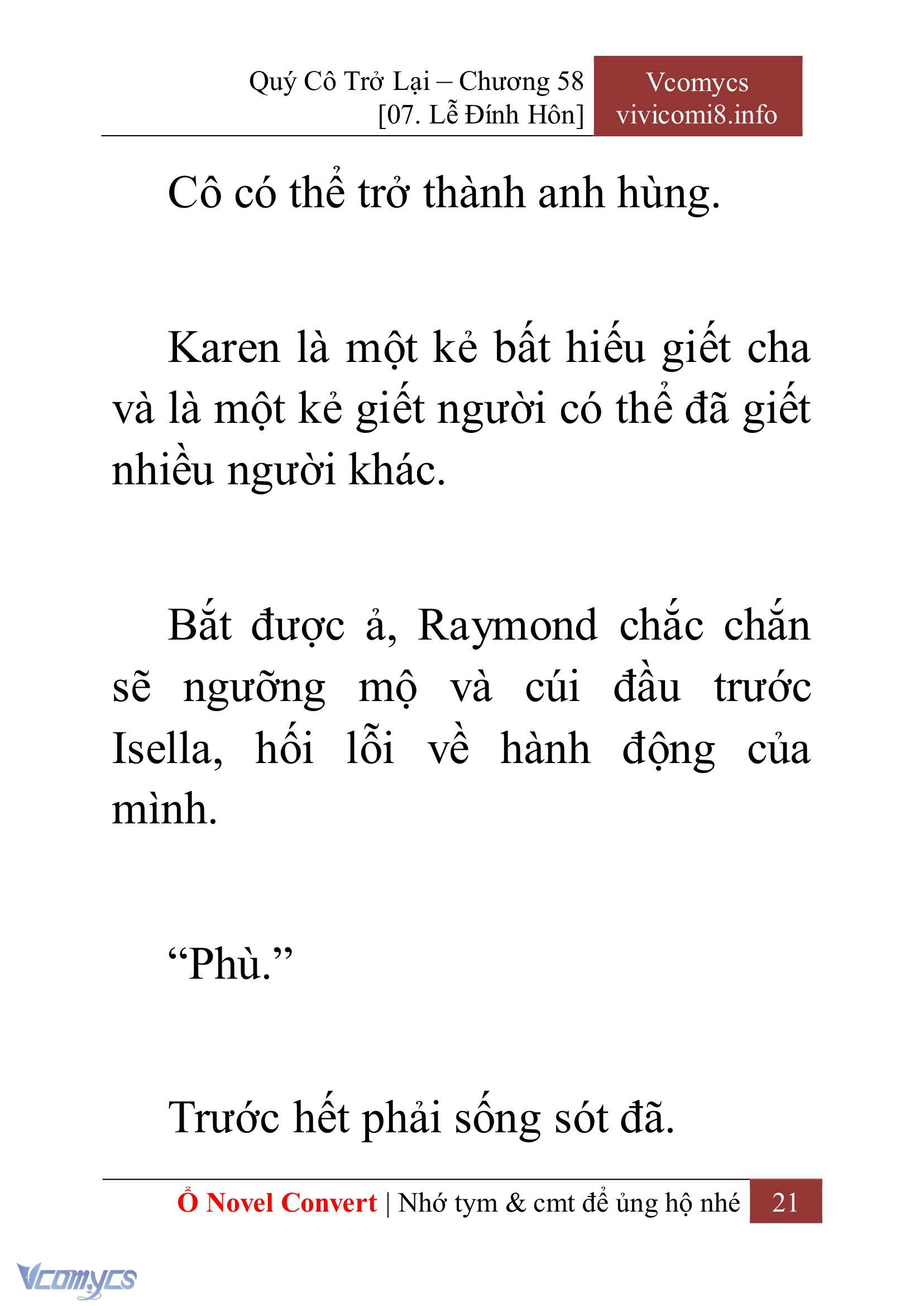 [Novel] Quý Cô Trở Lại Chapter 58 - Trang 24