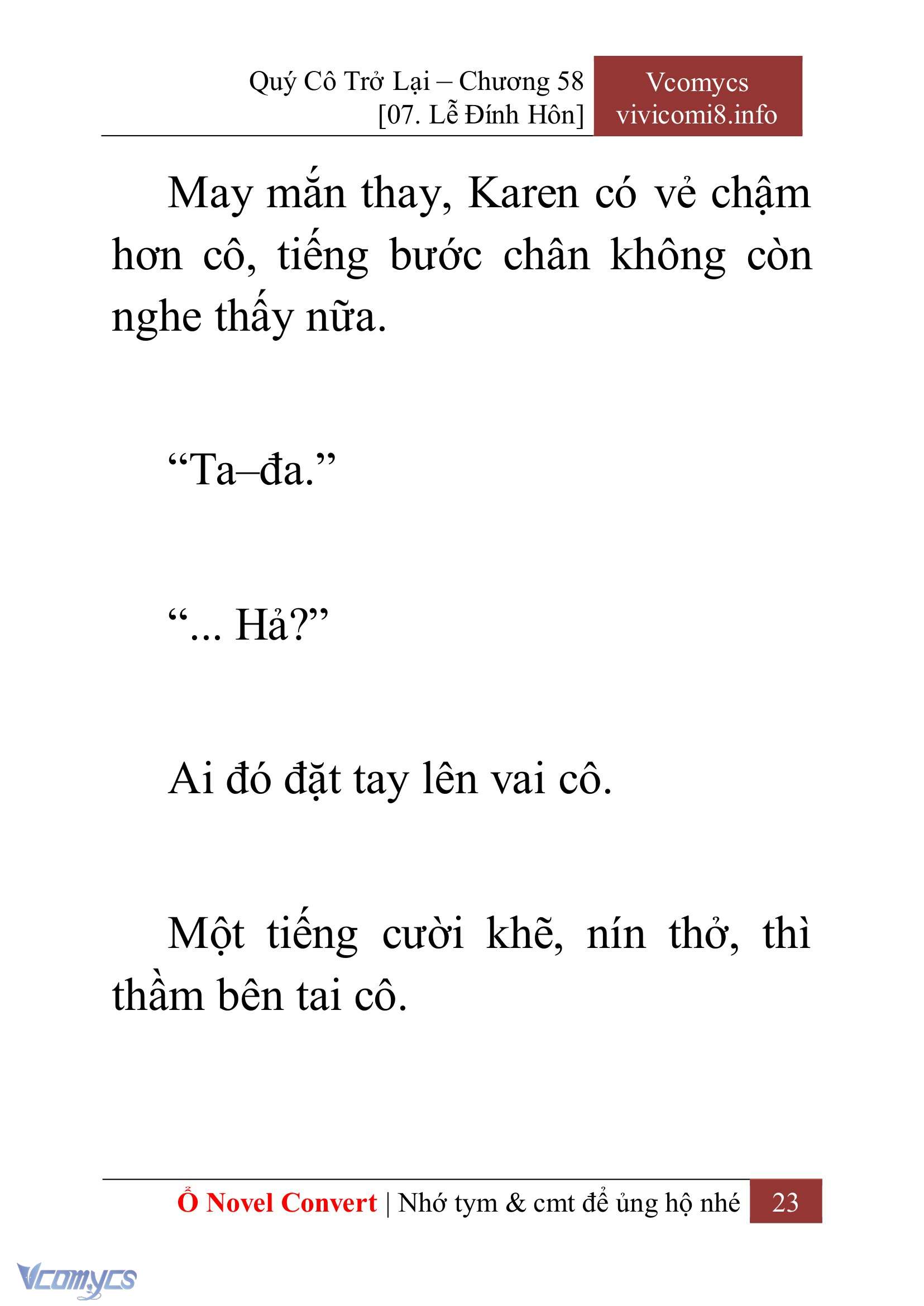 [Novel] Quý Cô Trở Lại Chapter 58 - Trang 26