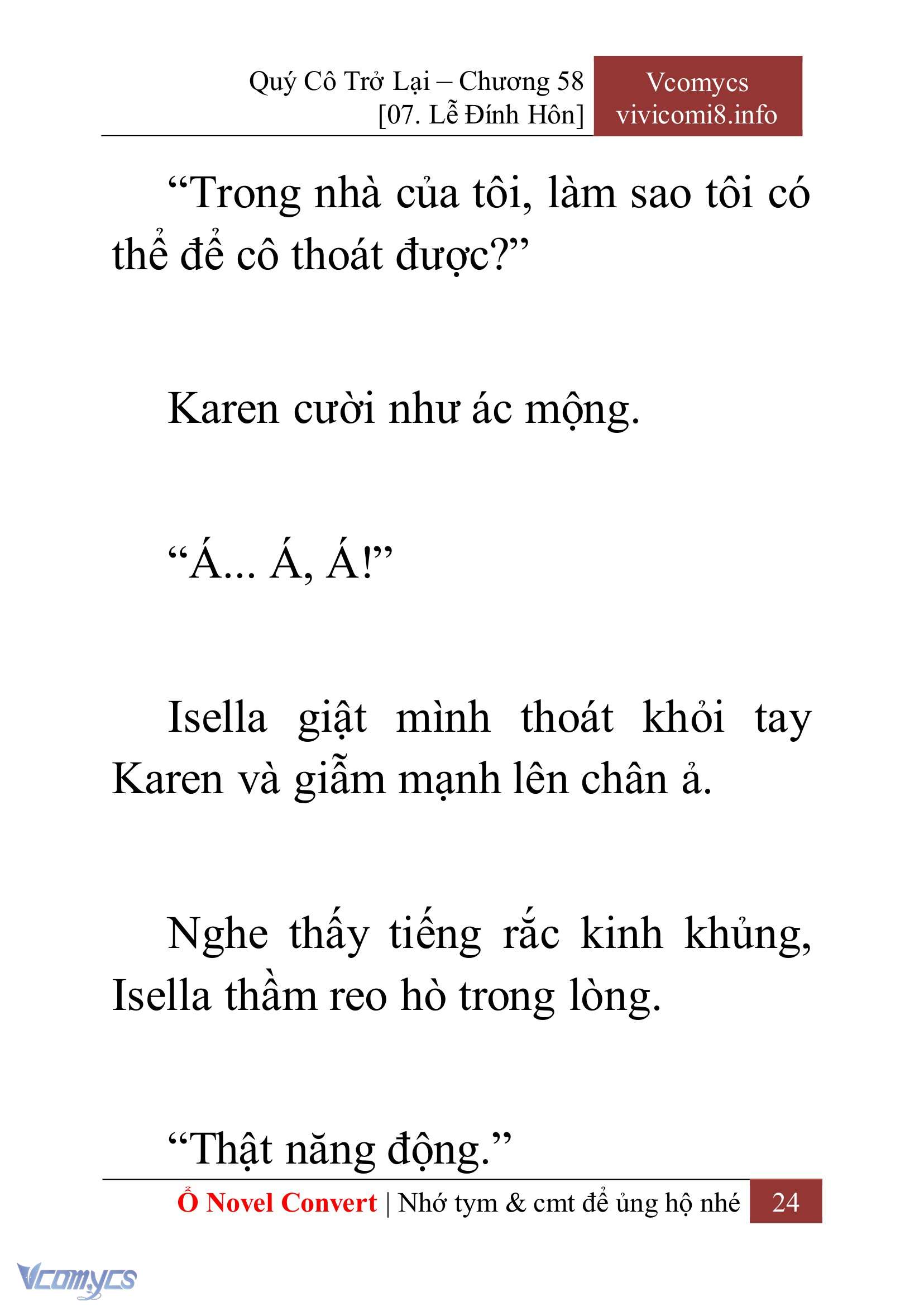[Novel] Quý Cô Trở Lại Chapter 58 - Trang 27