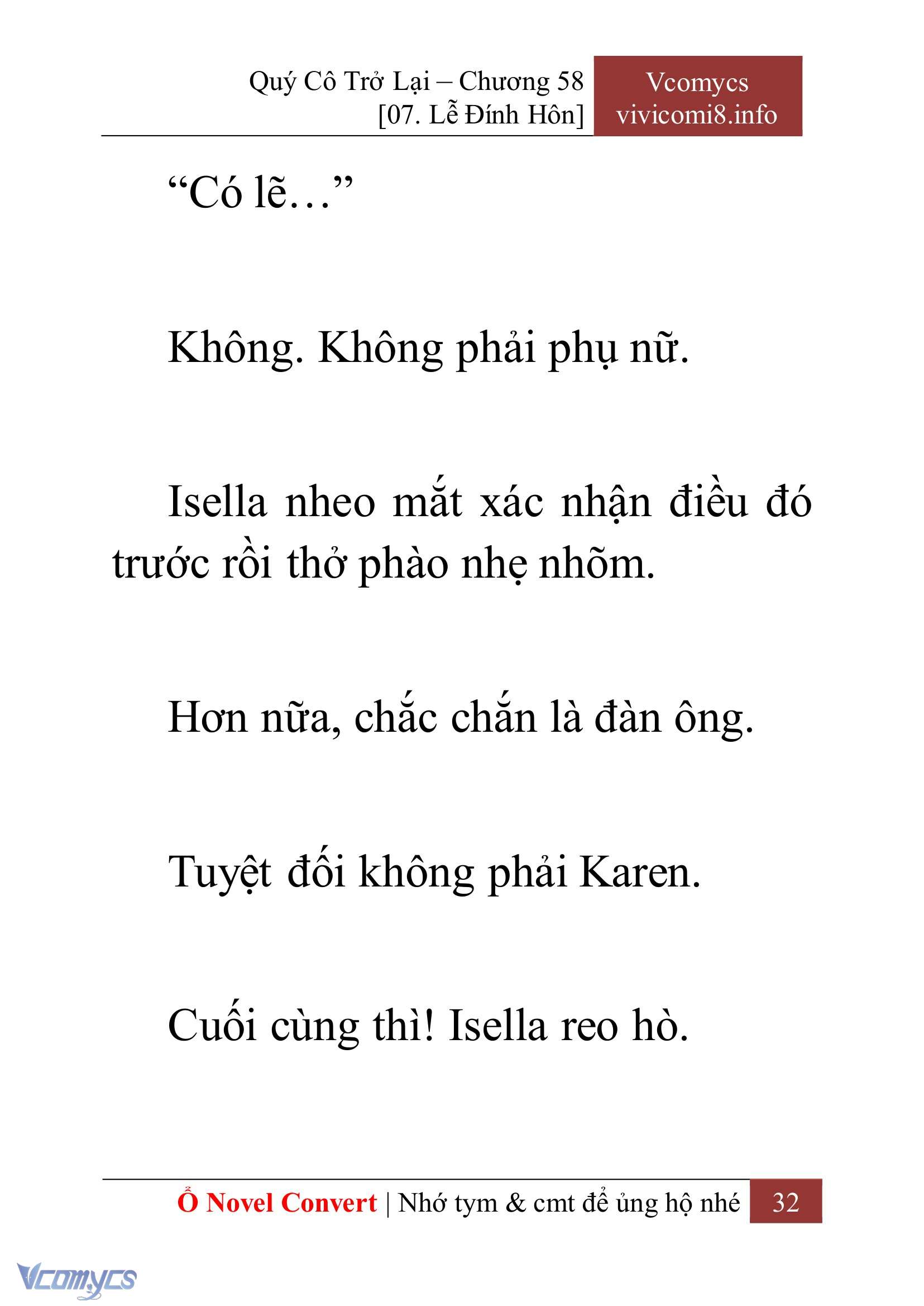 [Novel] Quý Cô Trở Lại Chapter 58 - Trang 35
